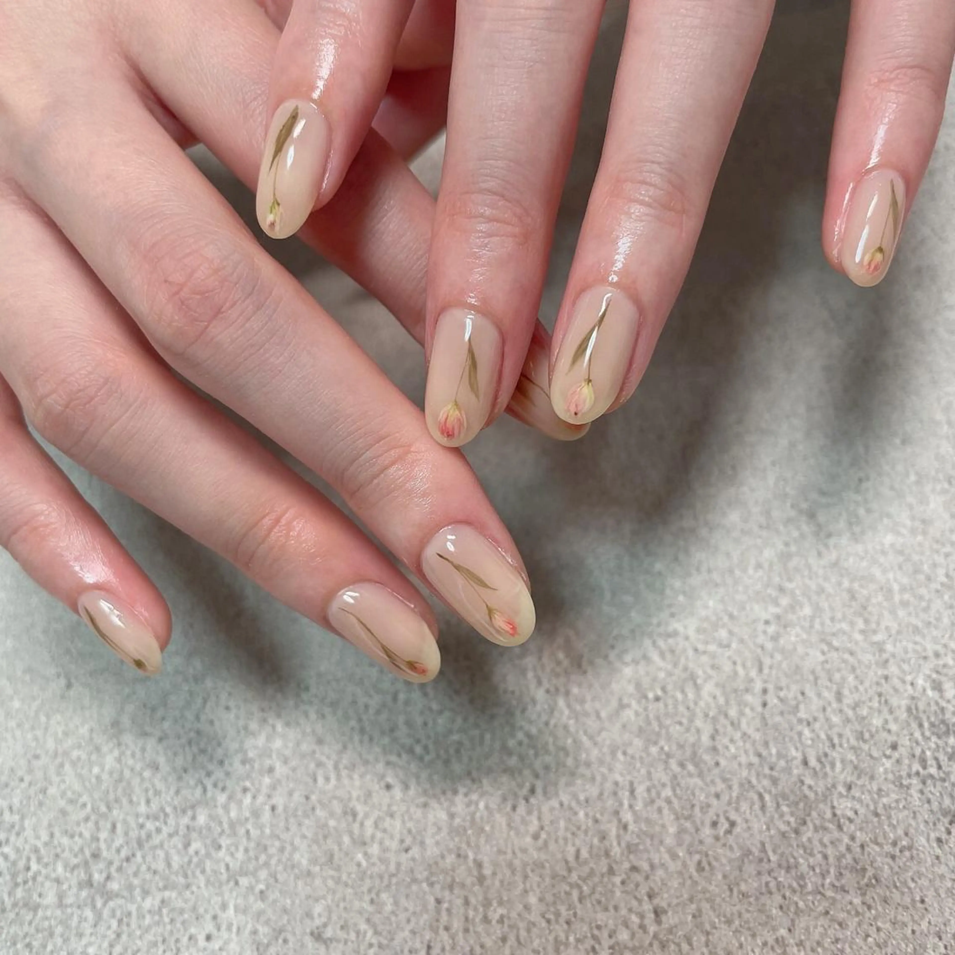 ネイル フラワーネイル 春ネイル ハンドネイル lilbondir. chiharuのネイルデザイン