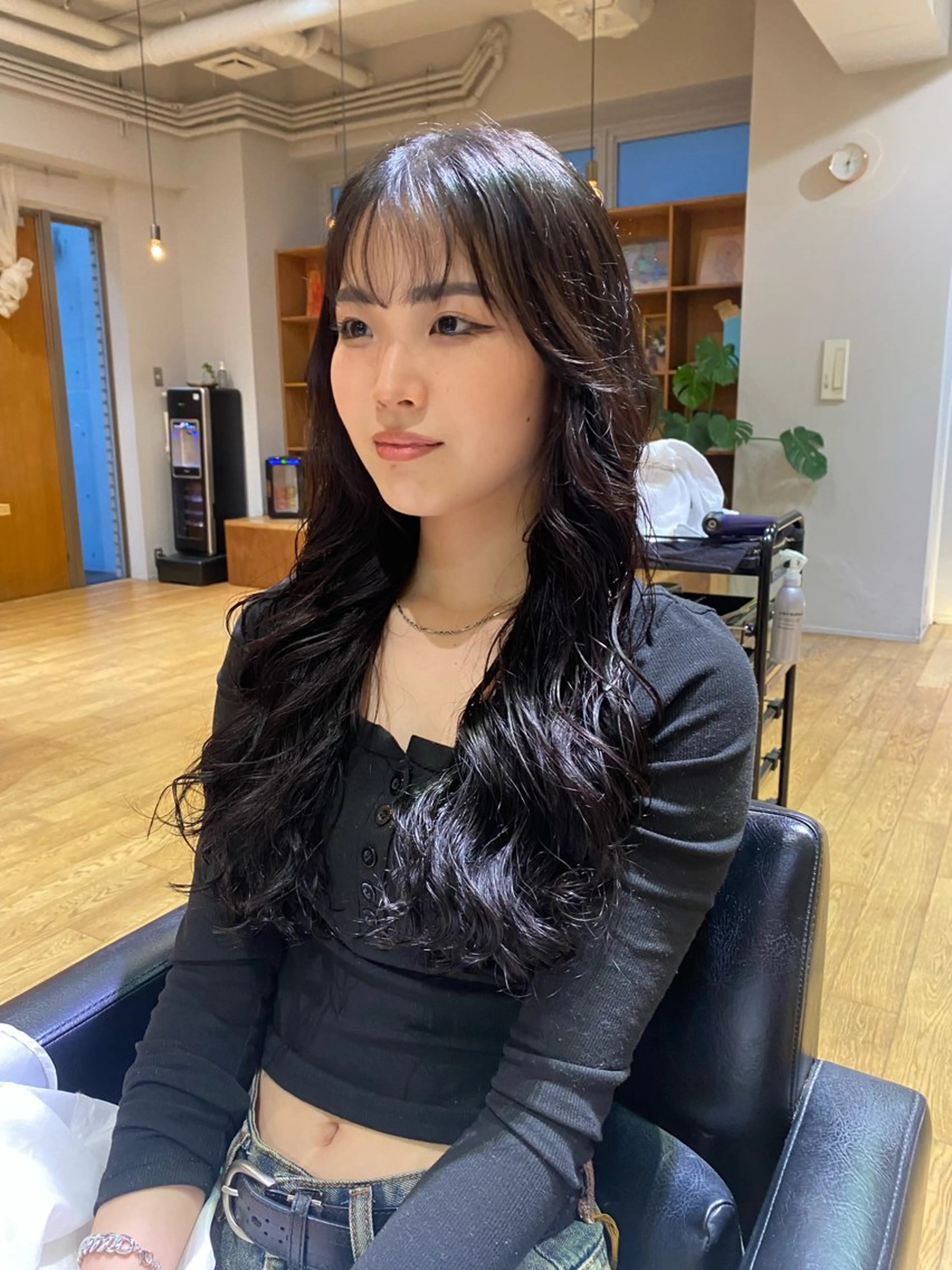 ロング コテ巻き風/ボブ パーマ🌼杉田 萌恵のヘアスタイル