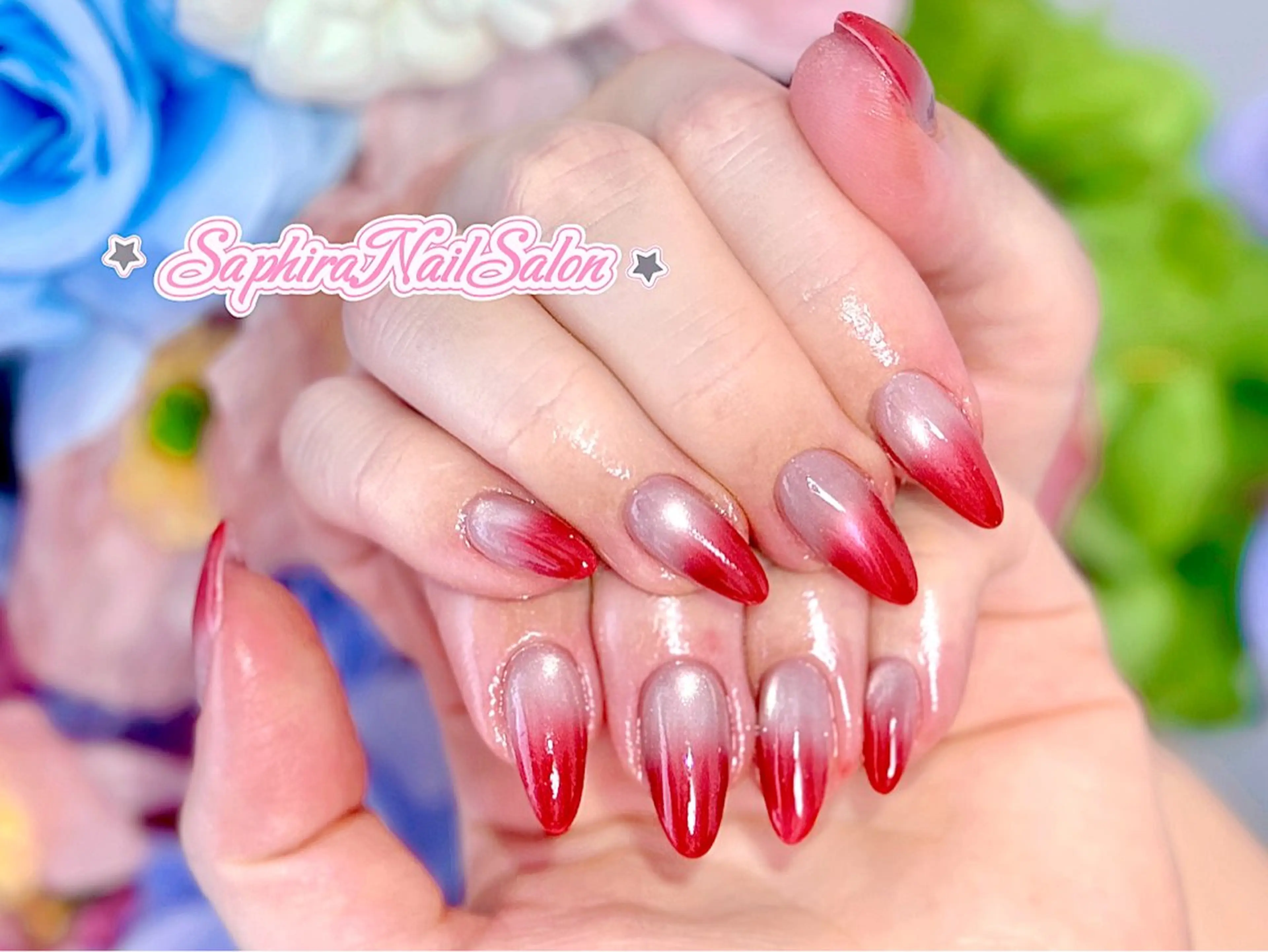 カラー ハンドネイル Saphiraネイル サロン錦糸町のネイルデザイン