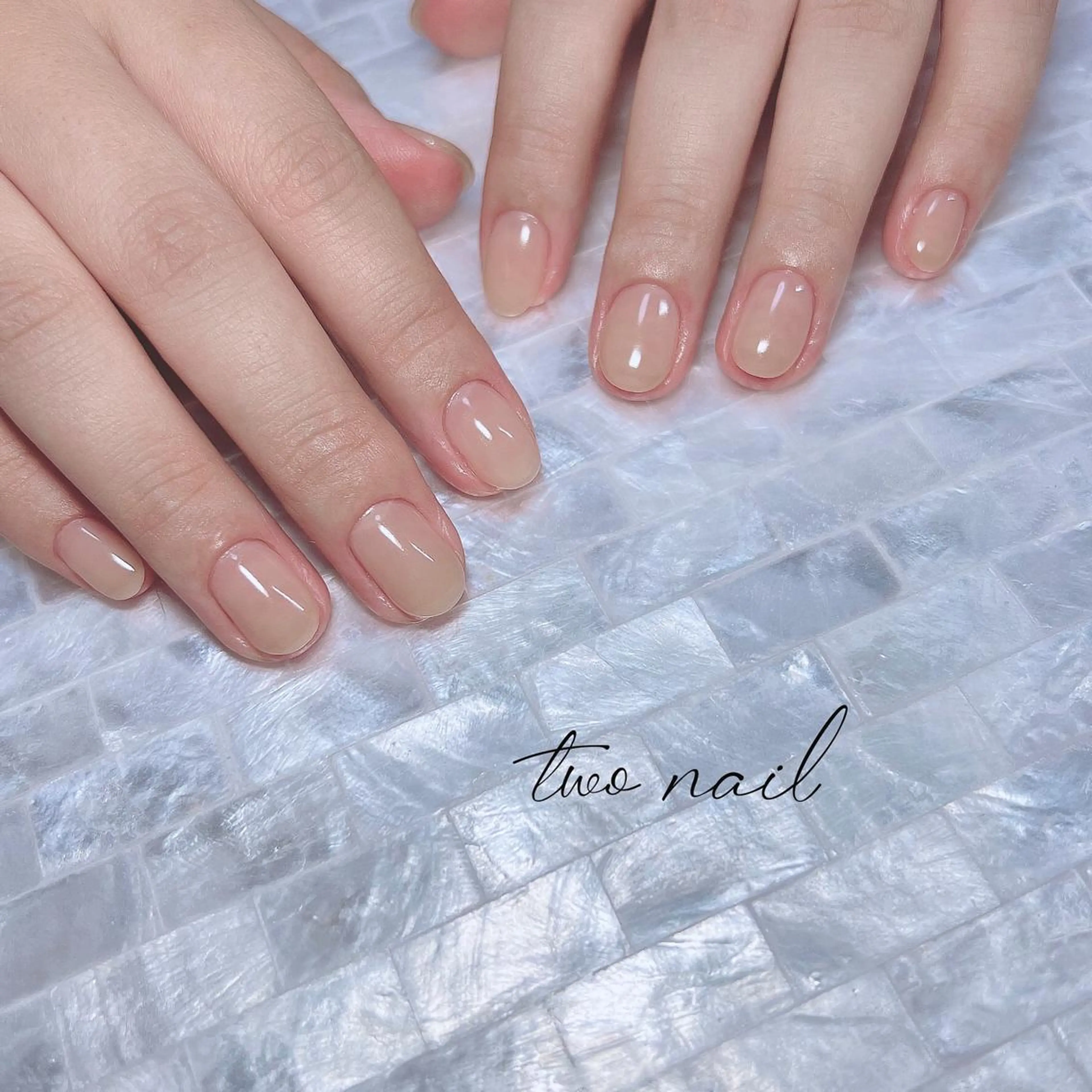 ネイル アートネイル ブラウン フットネイル ハート ニュアンスネイル ハンドネイル two nailのネイルデザイン