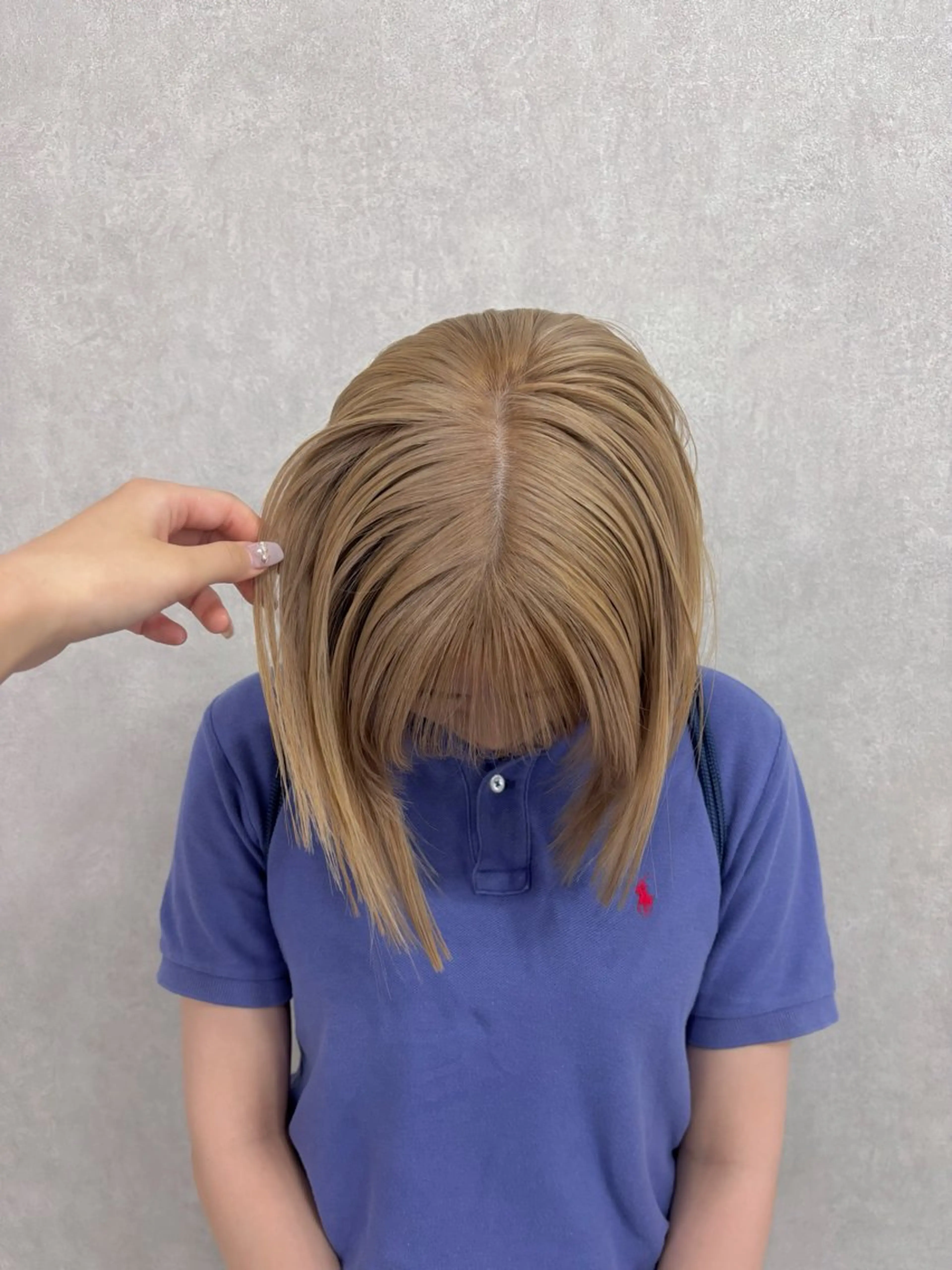 ミディアム カラー カット ヘアカラー Megu/ベージュ/ 透明感カラーのヘアスタイル