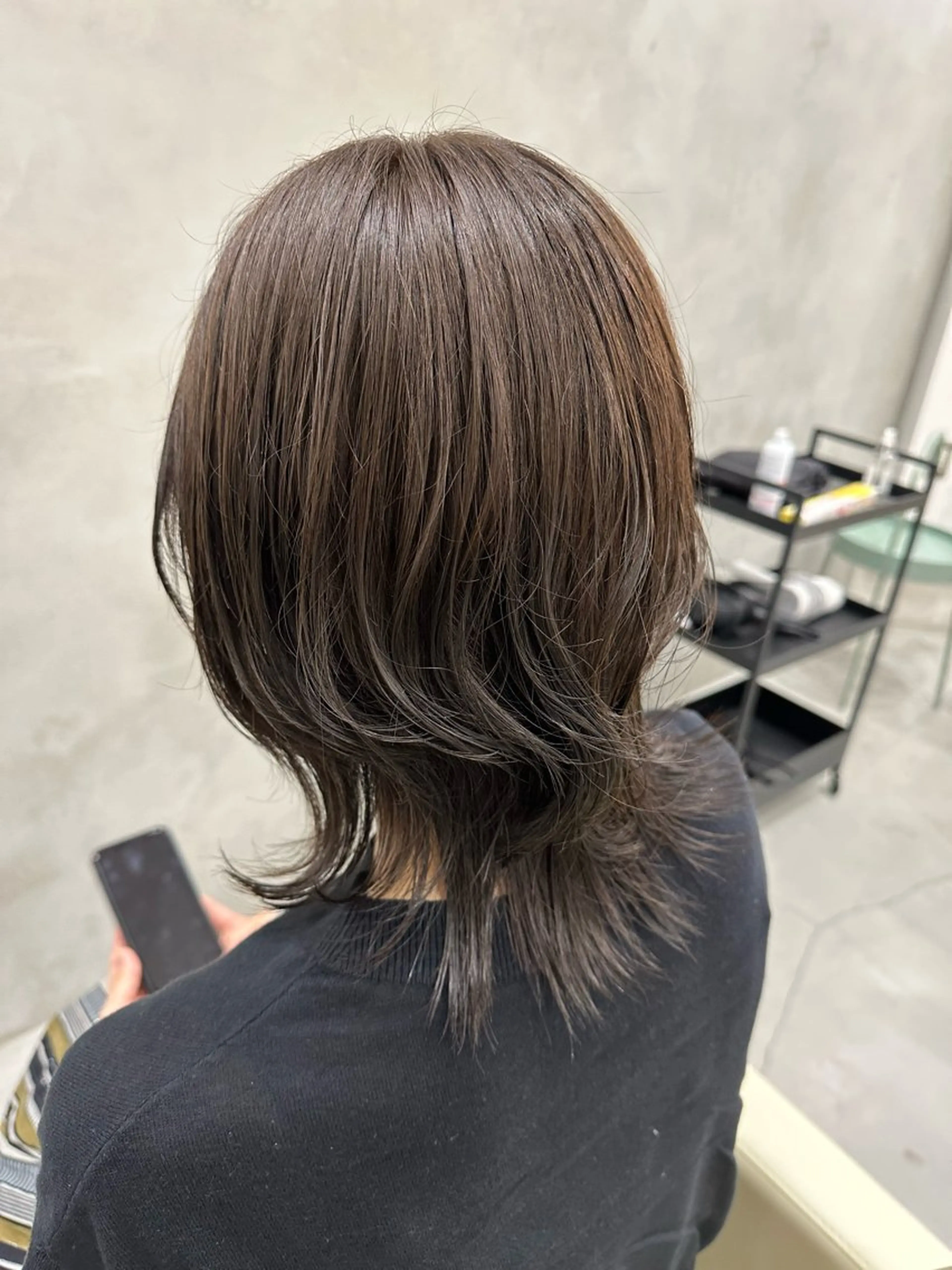 ミディアム カラー さあや 【透け感/艶感】のヘアスタイル