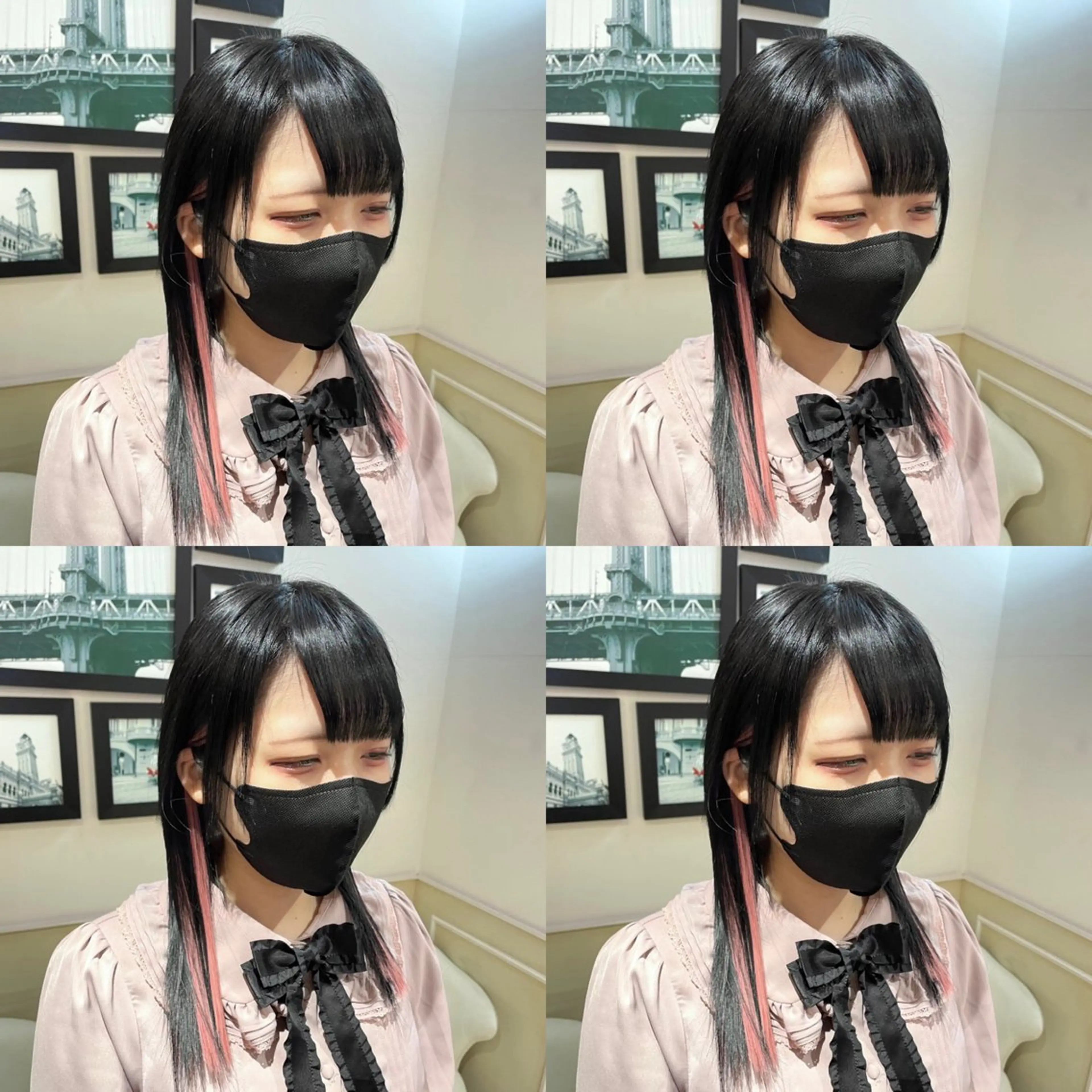 セミロング カラー シールエクステ イヤリングカラー エクステ 🌟トップデザイナー 高橋🌟のヘアスタイル