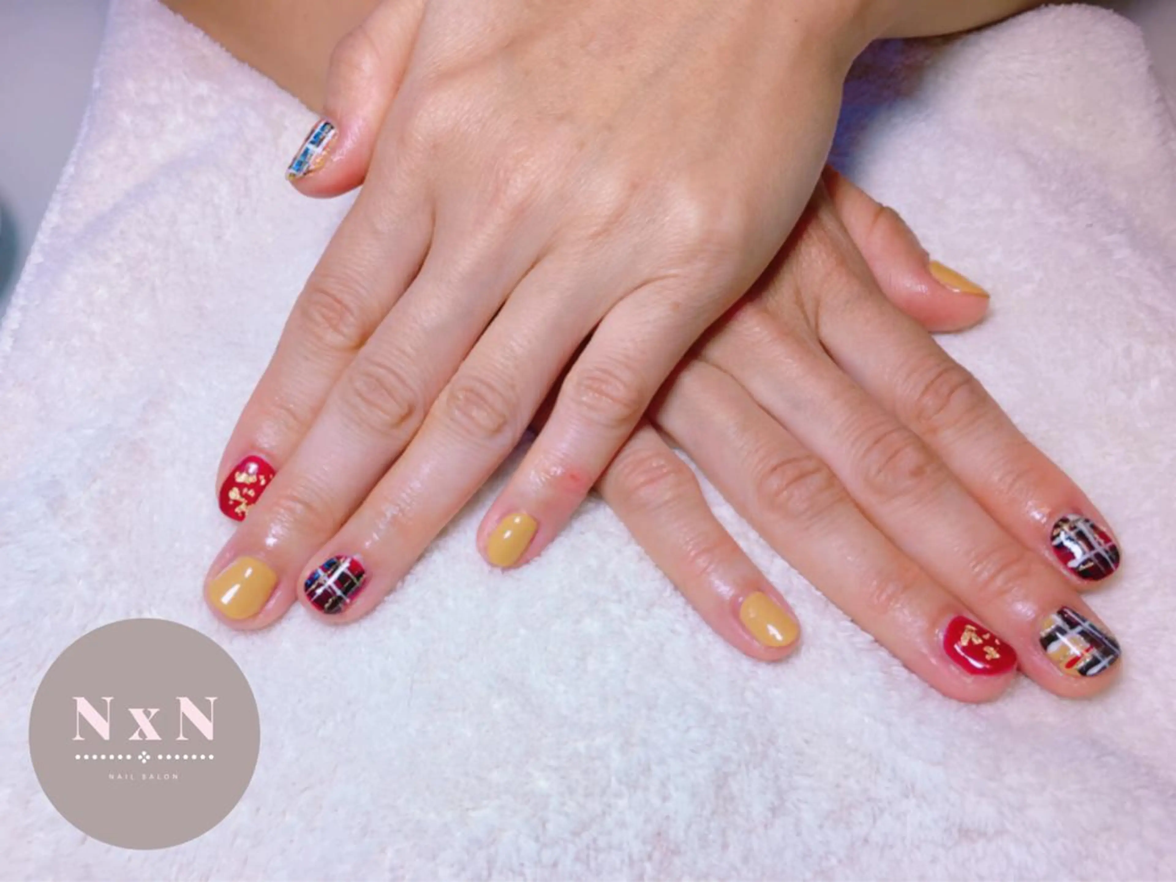 ネイル アニマル柄 ハンドネイル nail salon N×Nのネイルデザイン