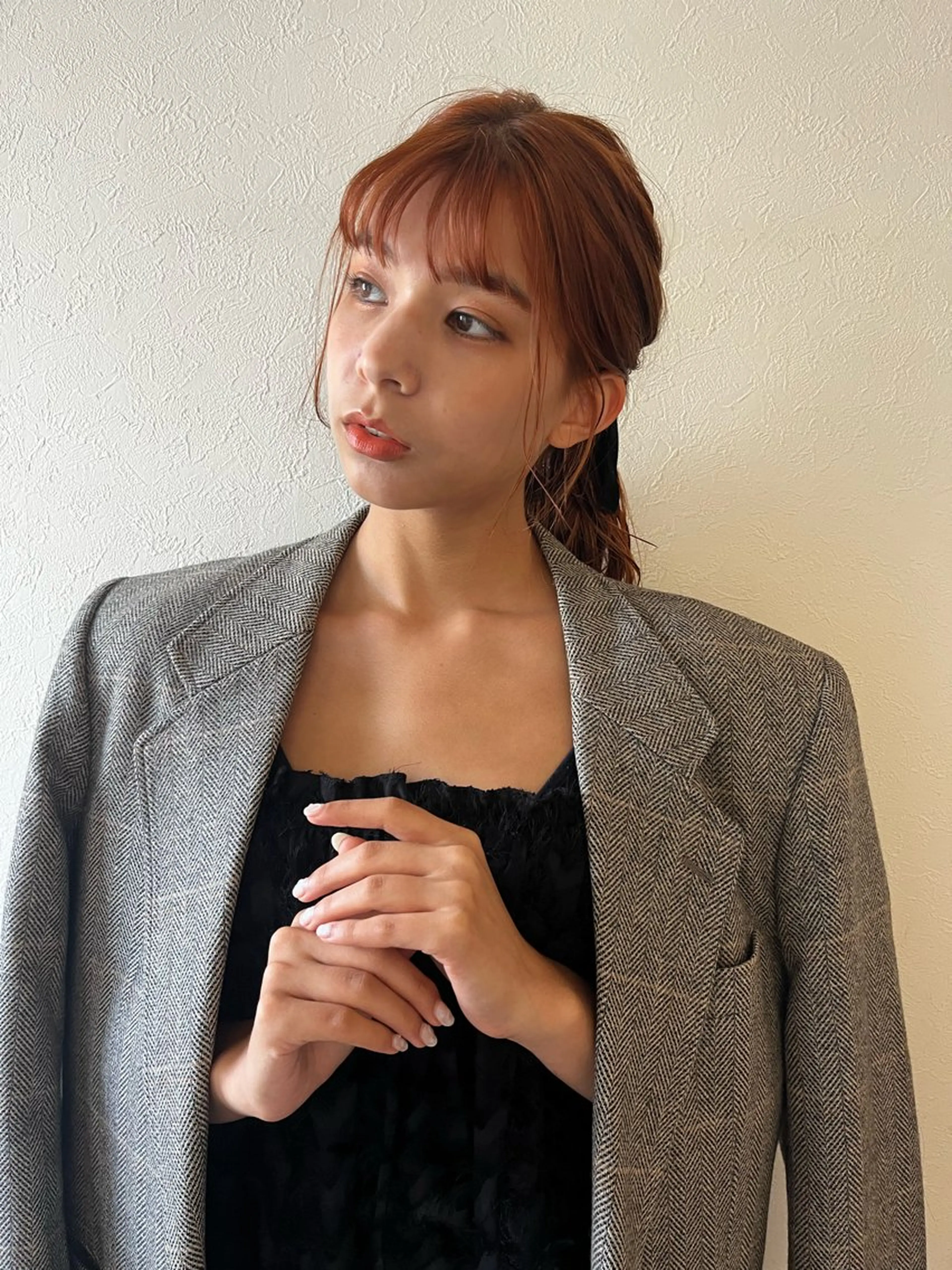 ロング カラー 顔周りカット 上品な暖色/丸みボブ Chie🪷のヘアスタイル