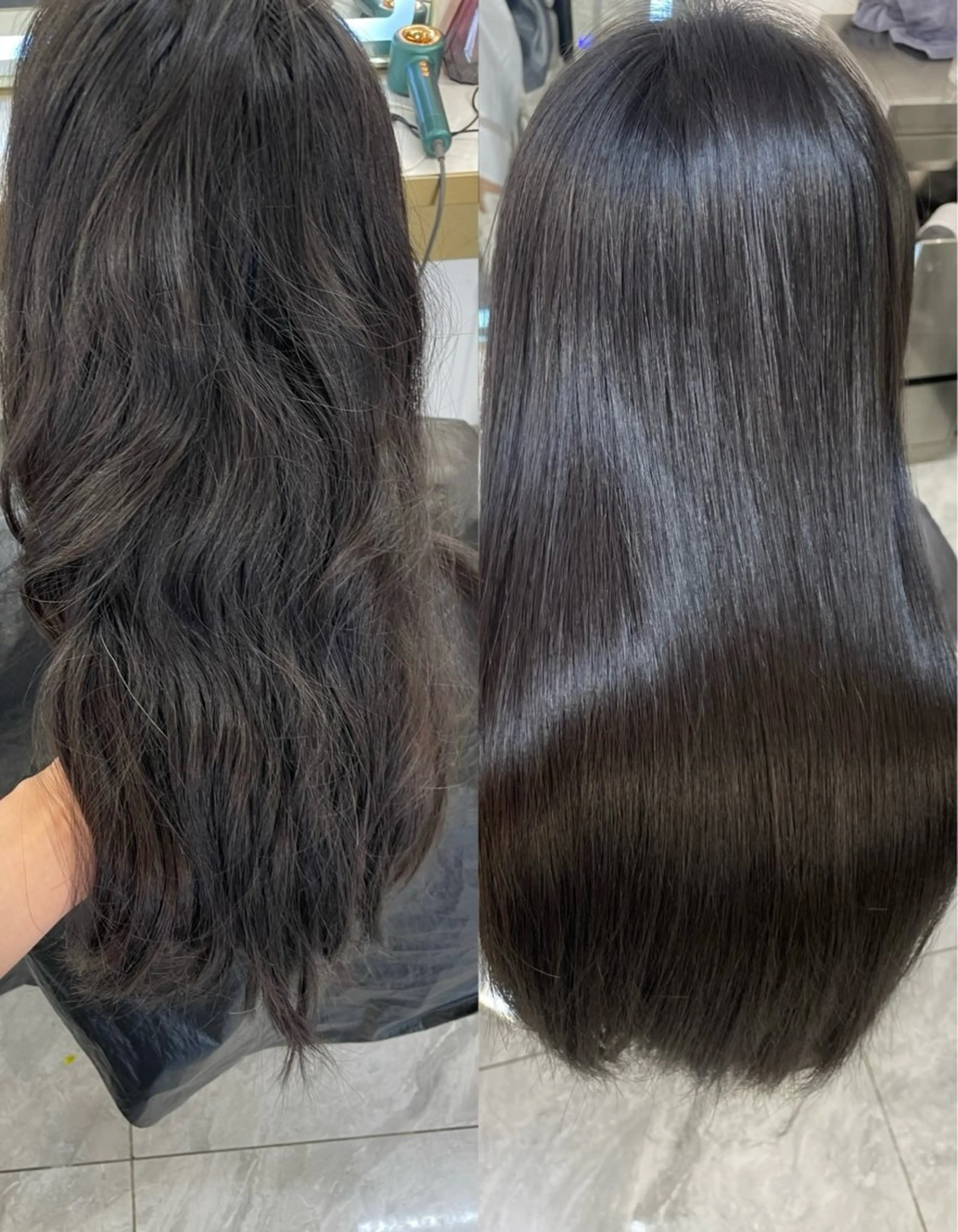 毛先カット+うるツヤ縮毛矯正+トリートメントの写真