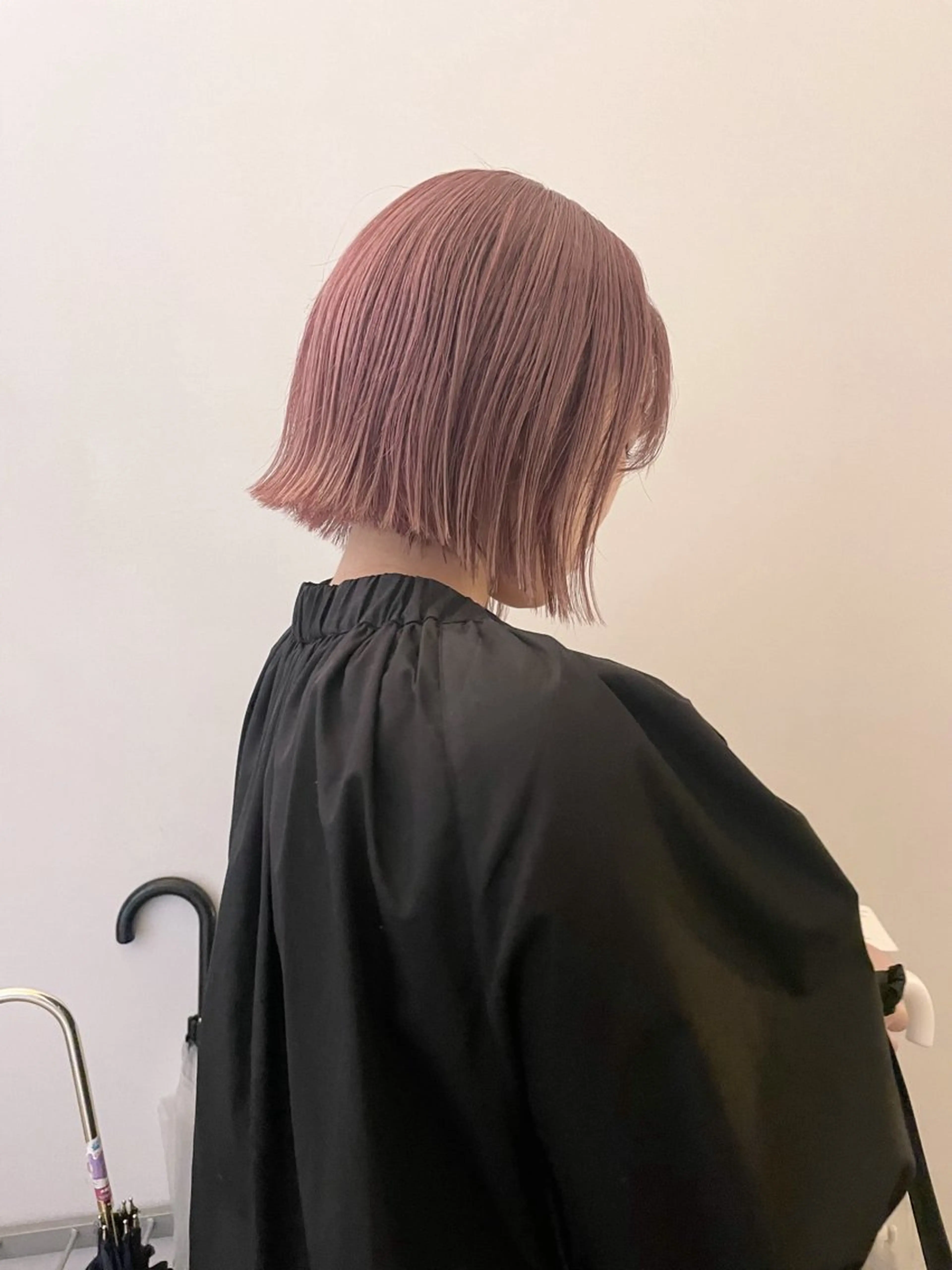 ミディアム カラー ベージュカラー ピンクカラー ピンクベージュ Cinq所属・ハイライト🌟/ ボブ/豊田のヘアスタイル