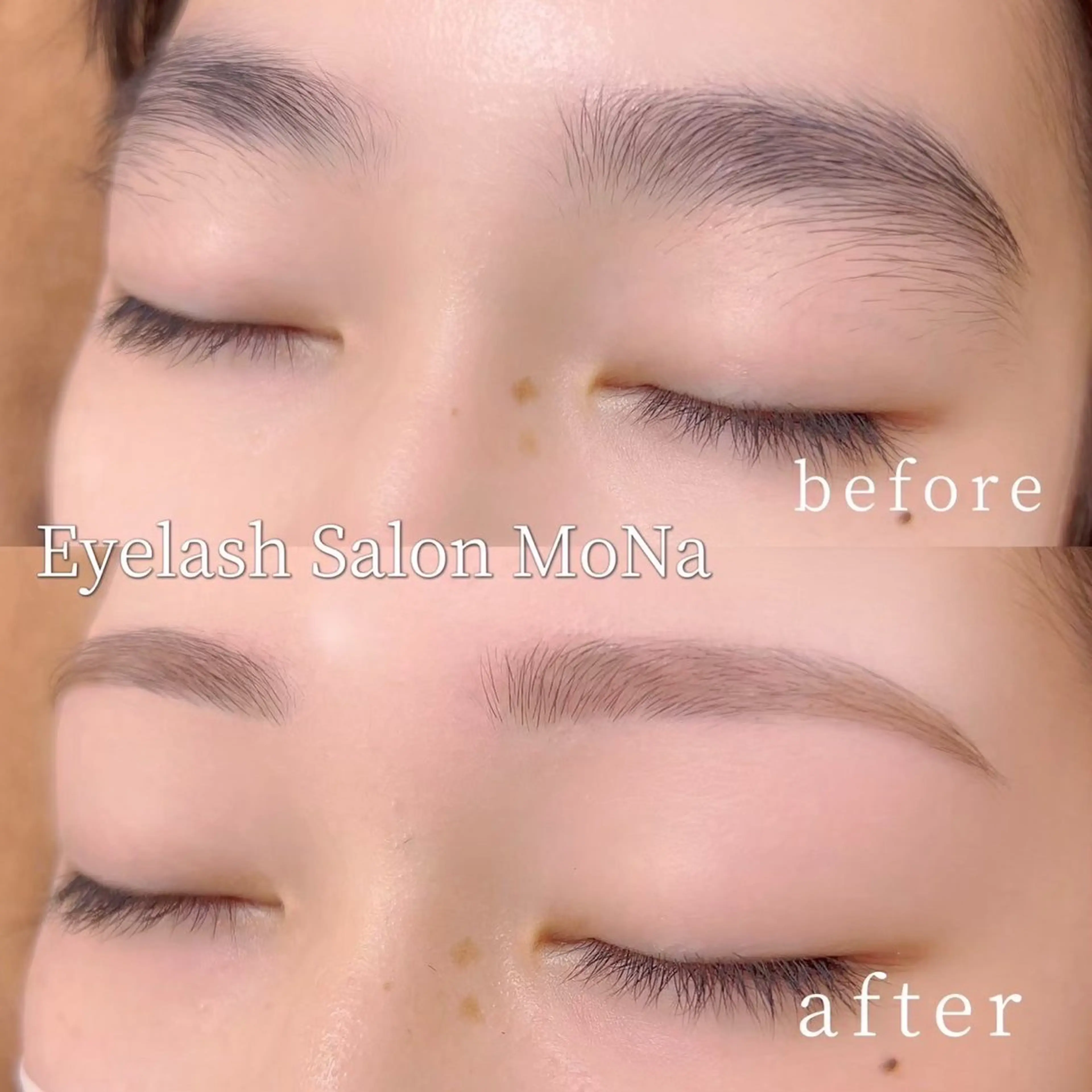 眉毛wax+間引き込み🤍🤍の写真