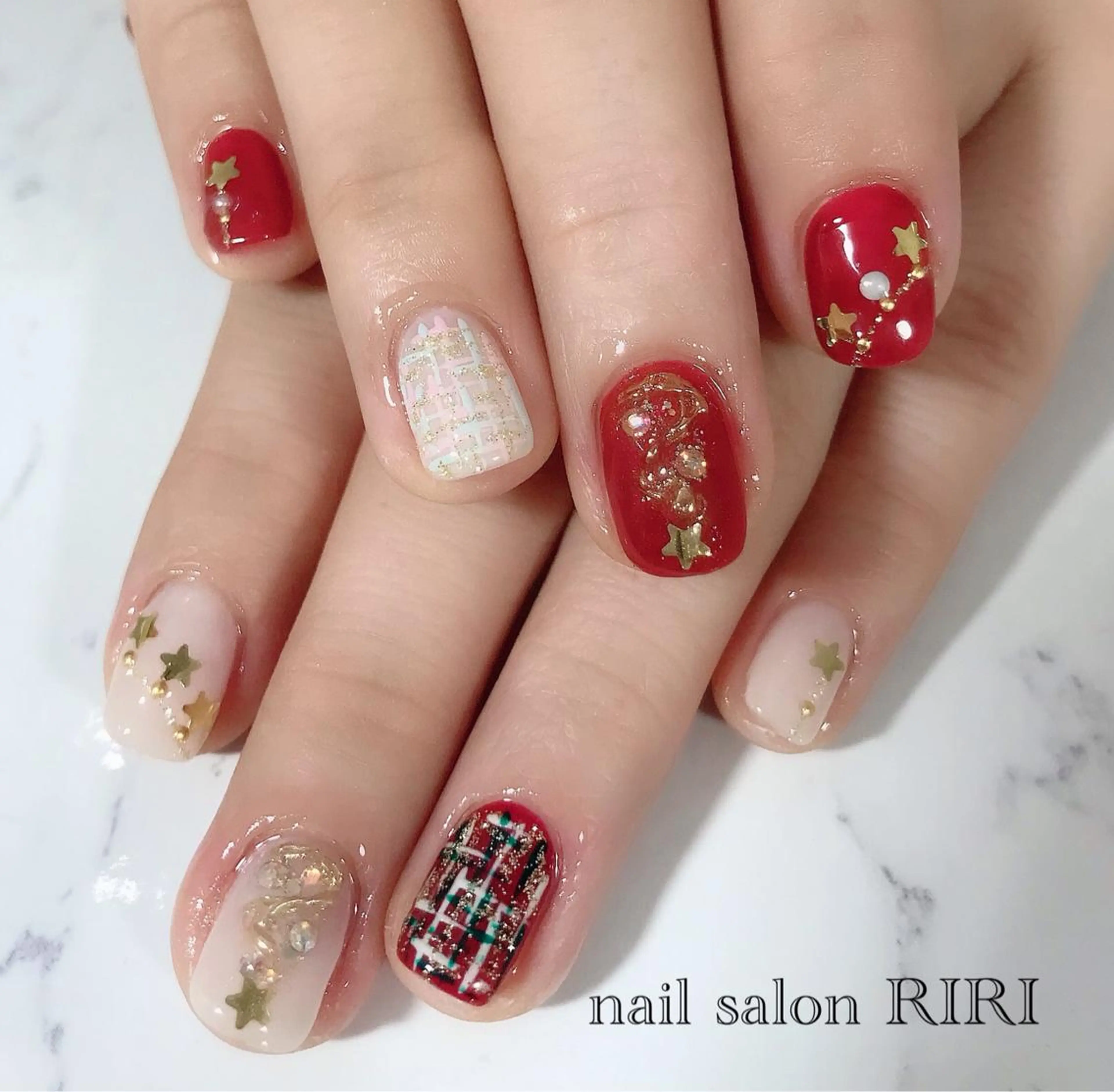 ネイル 冬ネイル クリスマス private  nail  salon RIRI所属・RIRI リリのネイルデザイン