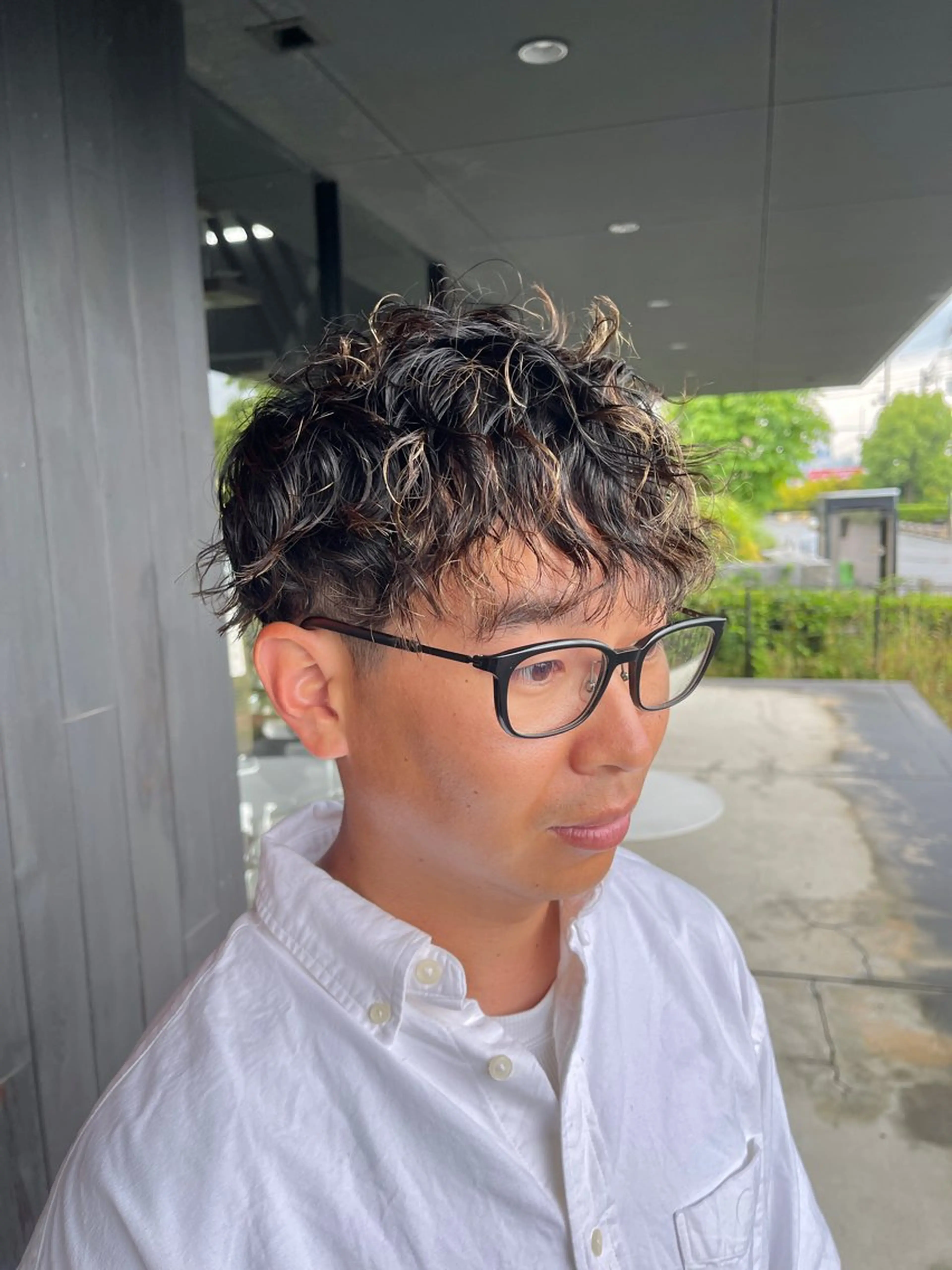 メンズ カット パーマ トリートメント 三好 達也のヘアスタイル