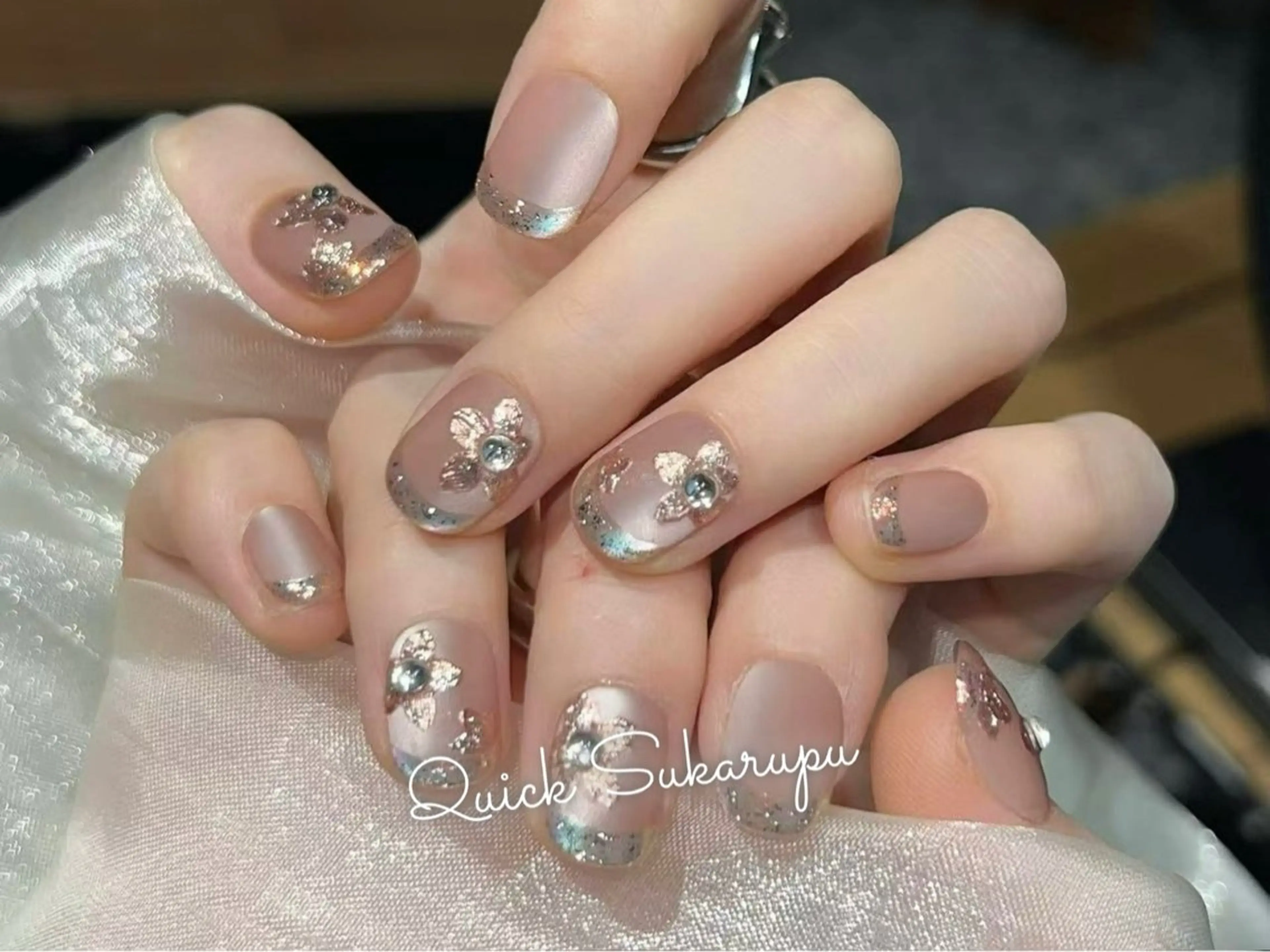 （オフあり) 【ショート】人気時短施術プレミアム定額現品ネイルチップ―¥4480の写真