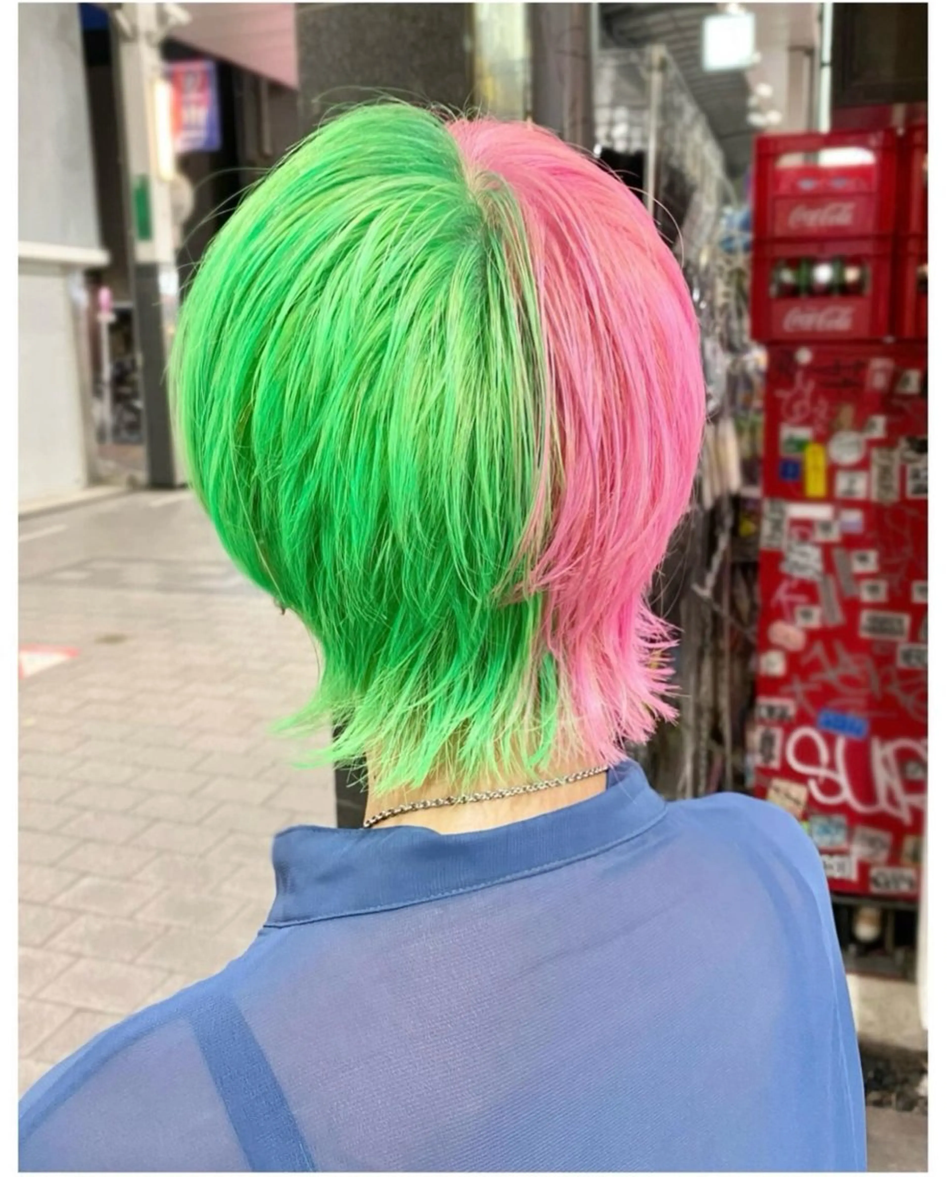 ショート カラー ヘアカラー GARU-ガル-所属・TSUNO🦖 派手髪/オタク美容師のヘアスタイル