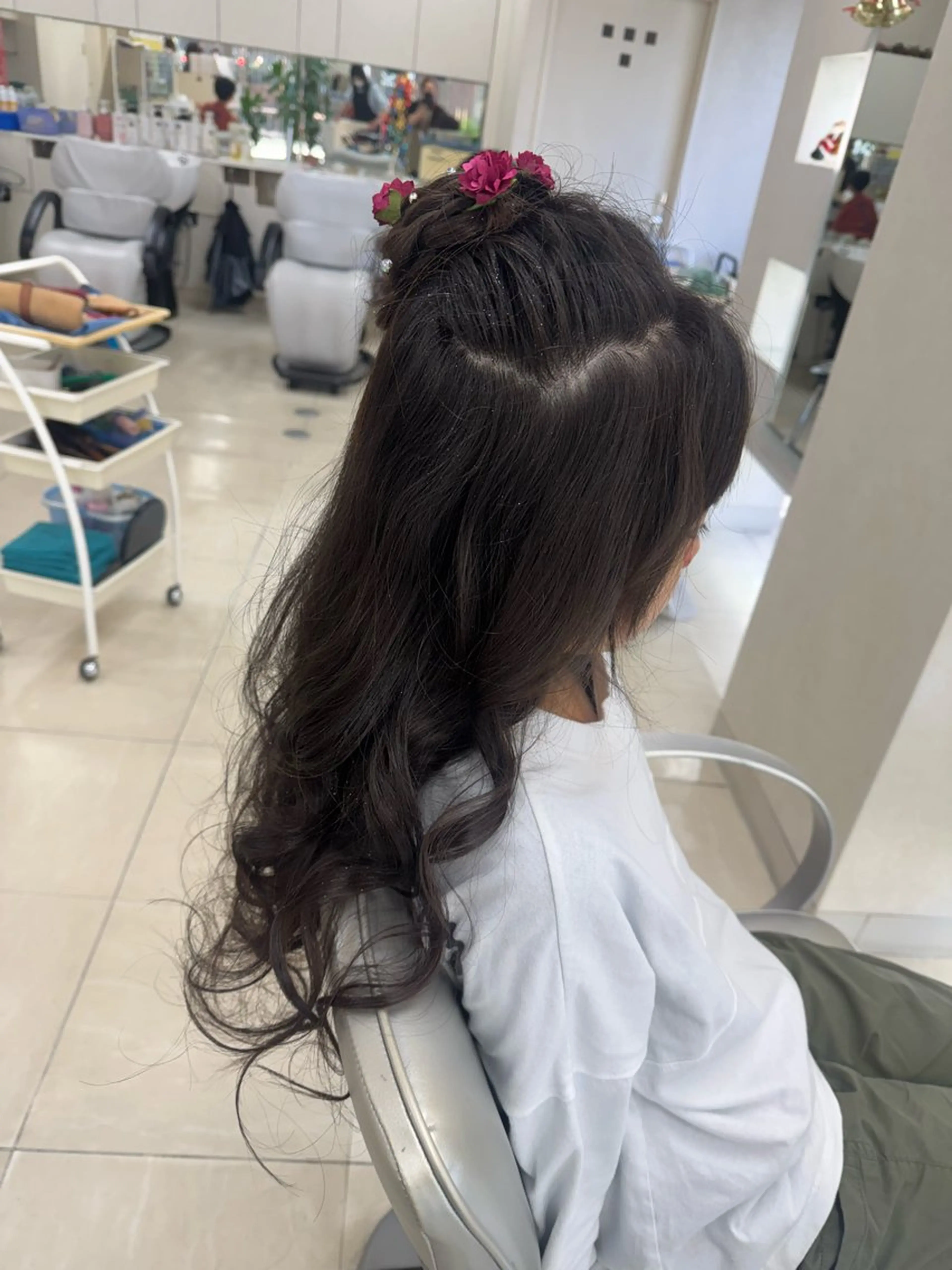 キッズ タカハシ リナのヘアスタイル