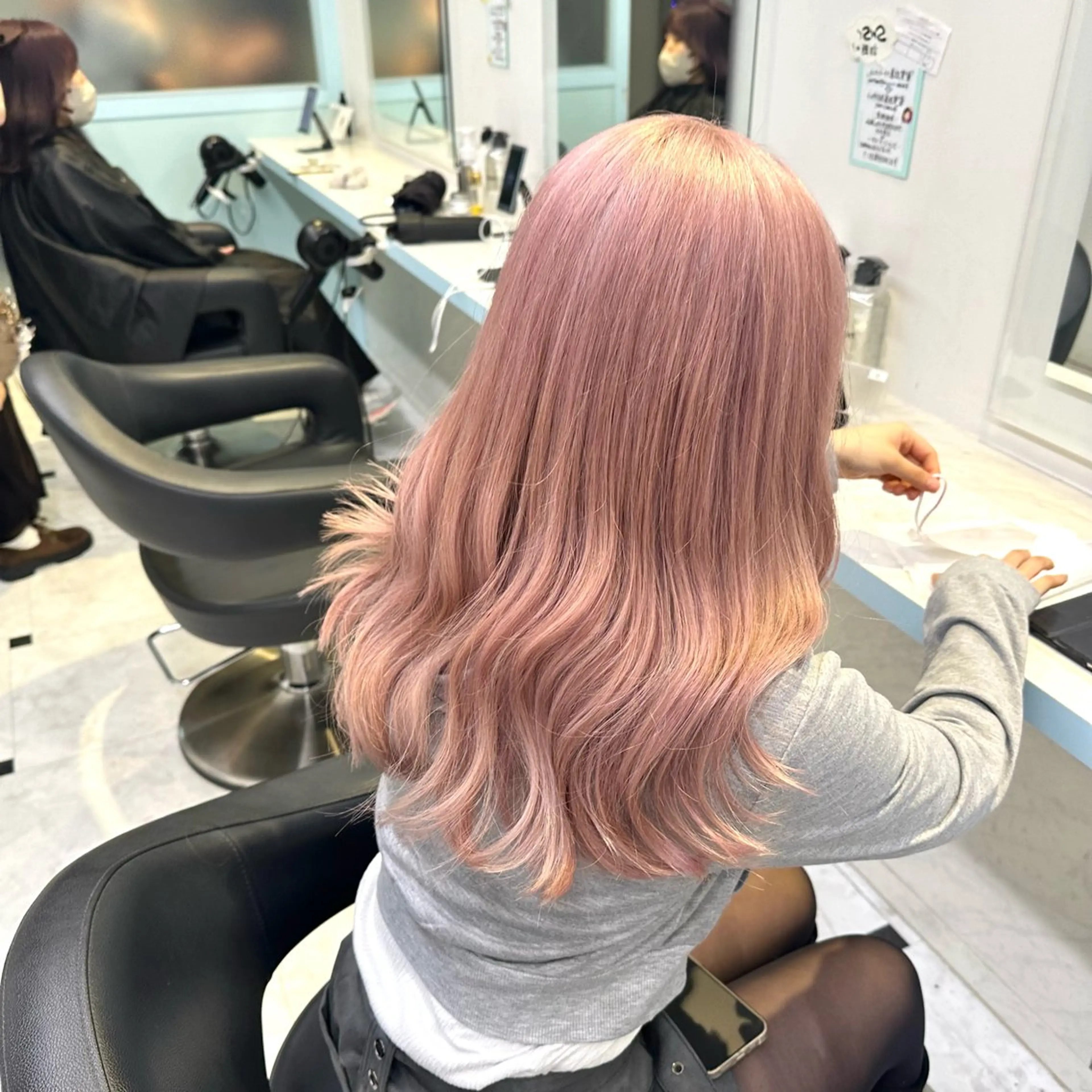 ロング カラー ヘアカラー トリートメント ヘッドスパ ヘアセット 暖色🩷透明感カラー ♡Maika♡のヘアスタイル