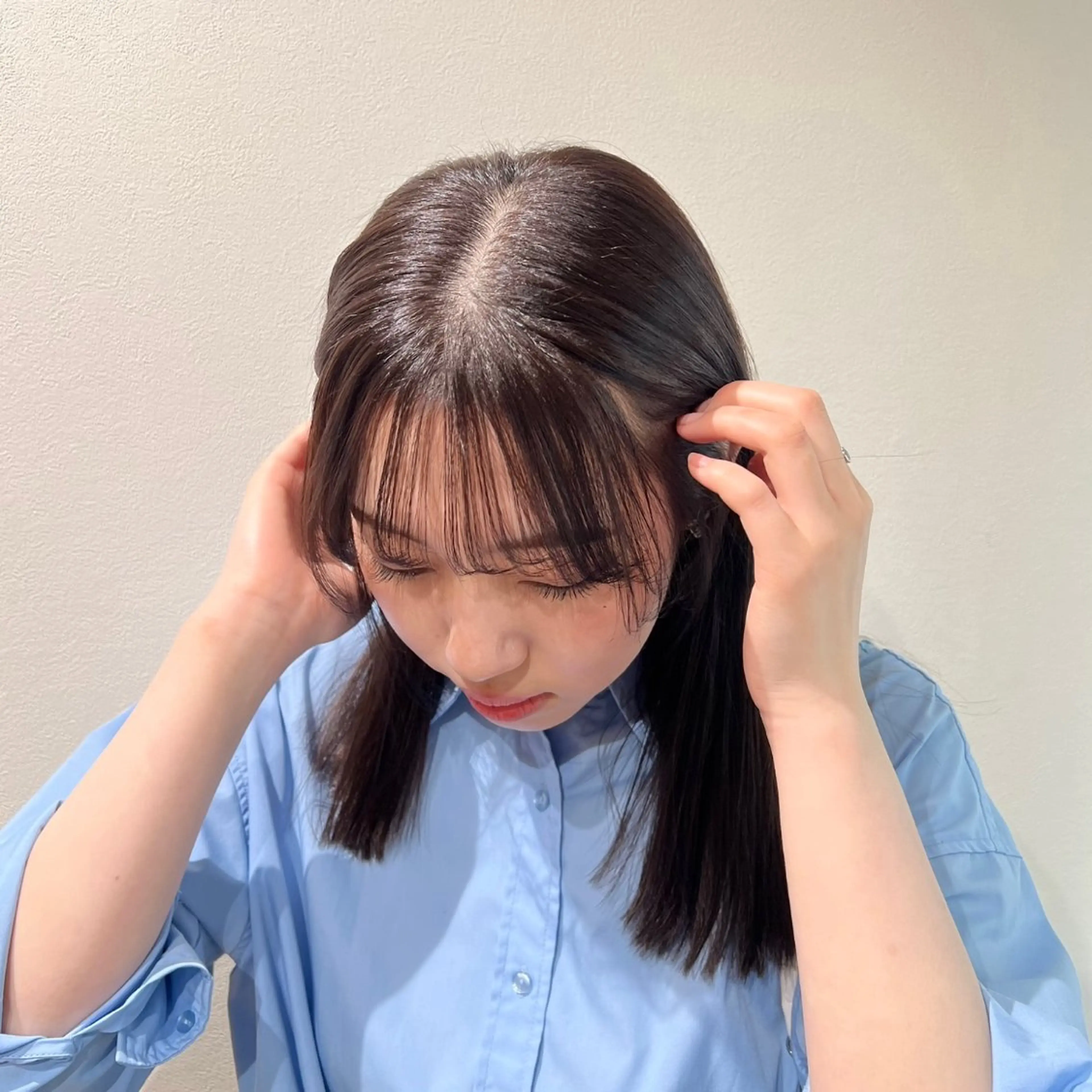 セミロング カラー セミロングパーマ ブリーチ ブラウンカラー ケアブリーチ ダブルカラー 𝙎𝙚𝙞𝙧𝙖 ☆カット/パーマのヘアスタイル