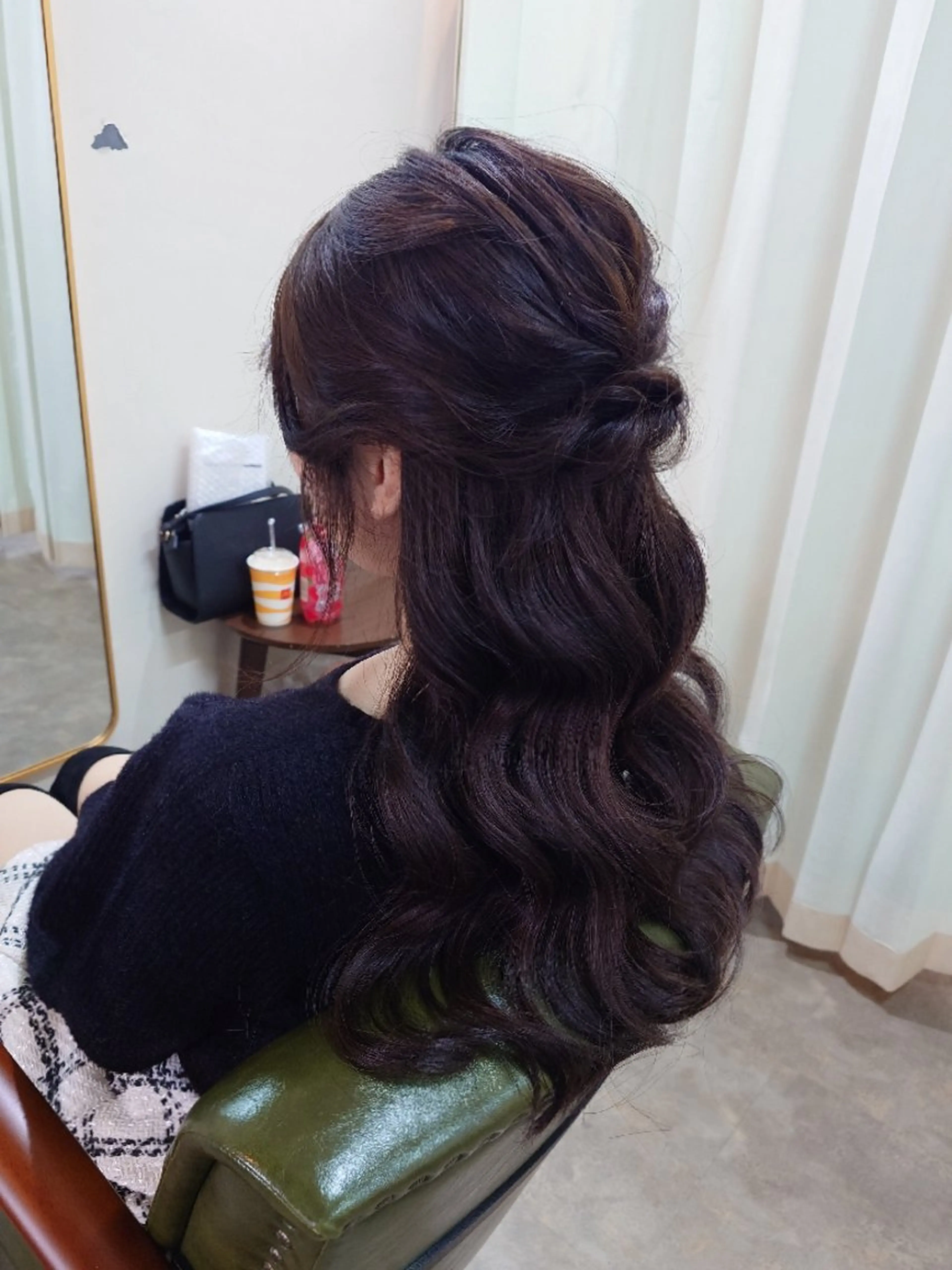 ヘアアレンジ ロング ハーフアップ ヘアセット つぐみ ❤︎のヘアスタイル