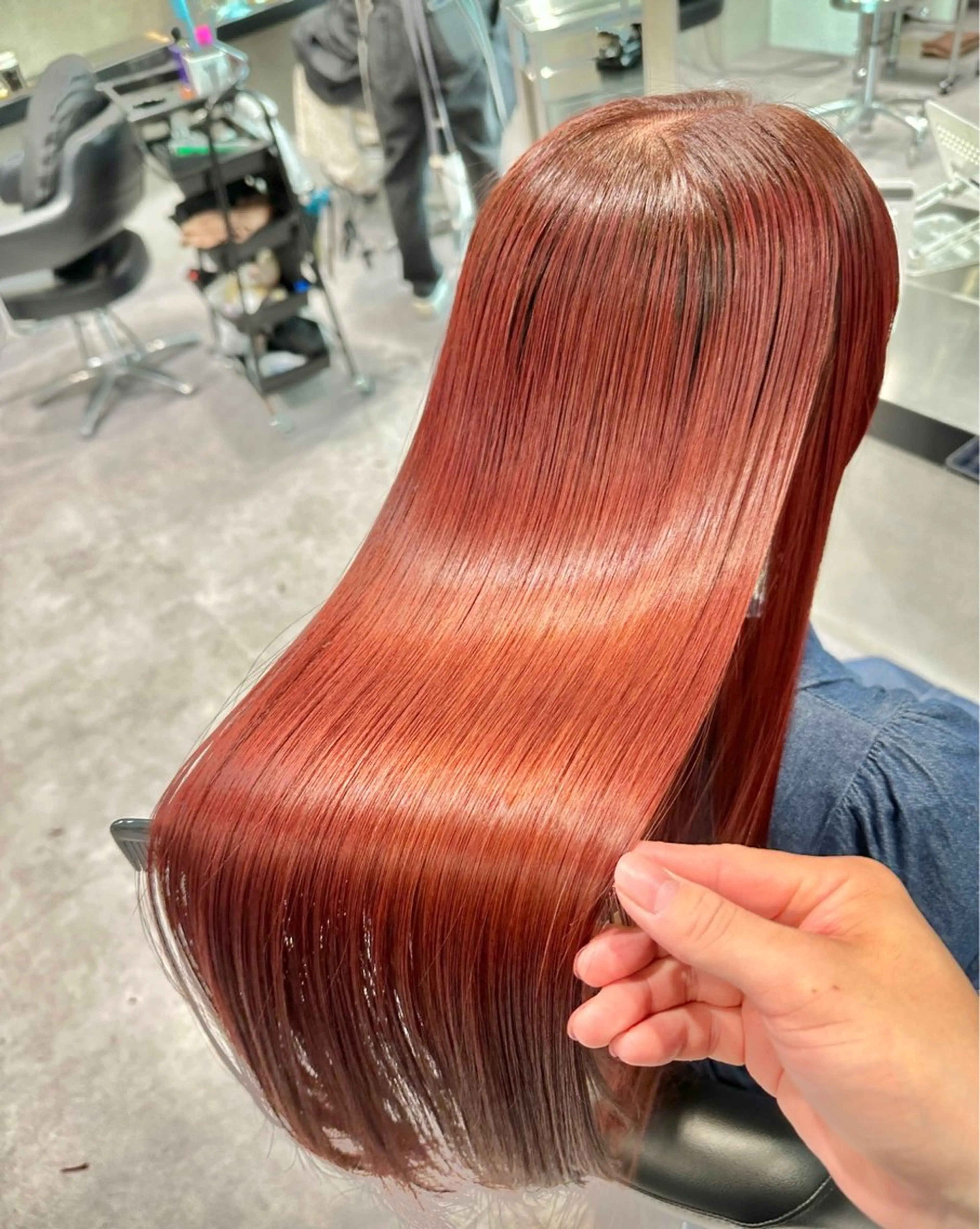 ご新規様限定‼️【🌟圧倒的美髪🌟】美髪ストレート🌹➕カット✂️➕美髪カラー➕髪質改善水素トリートメントコース💎の写真