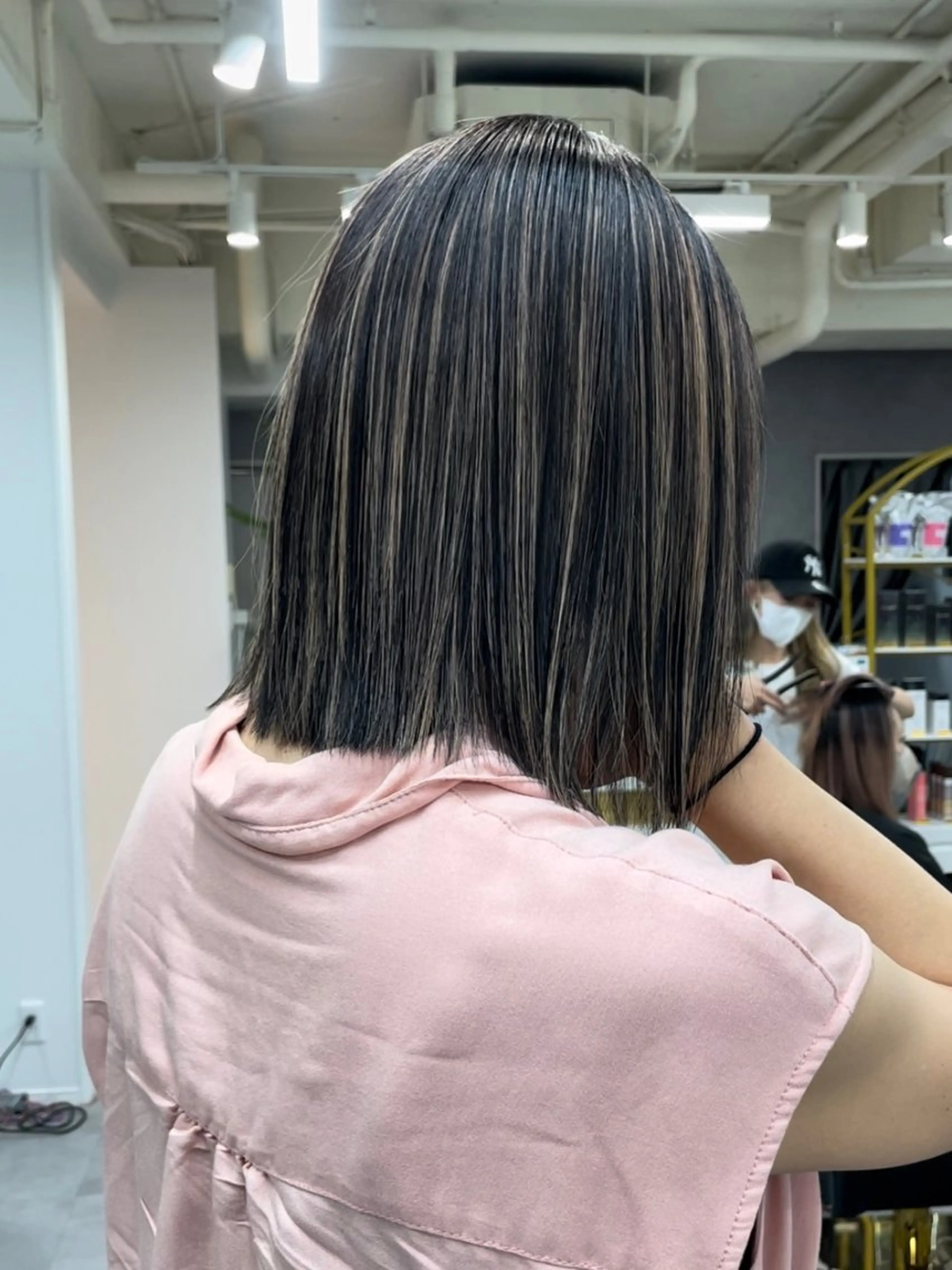 ミディアム ハイライト senjyu GINZA所属・バレイヤージュ/ハイ ライト/庄司鉄平のヘアスタイル