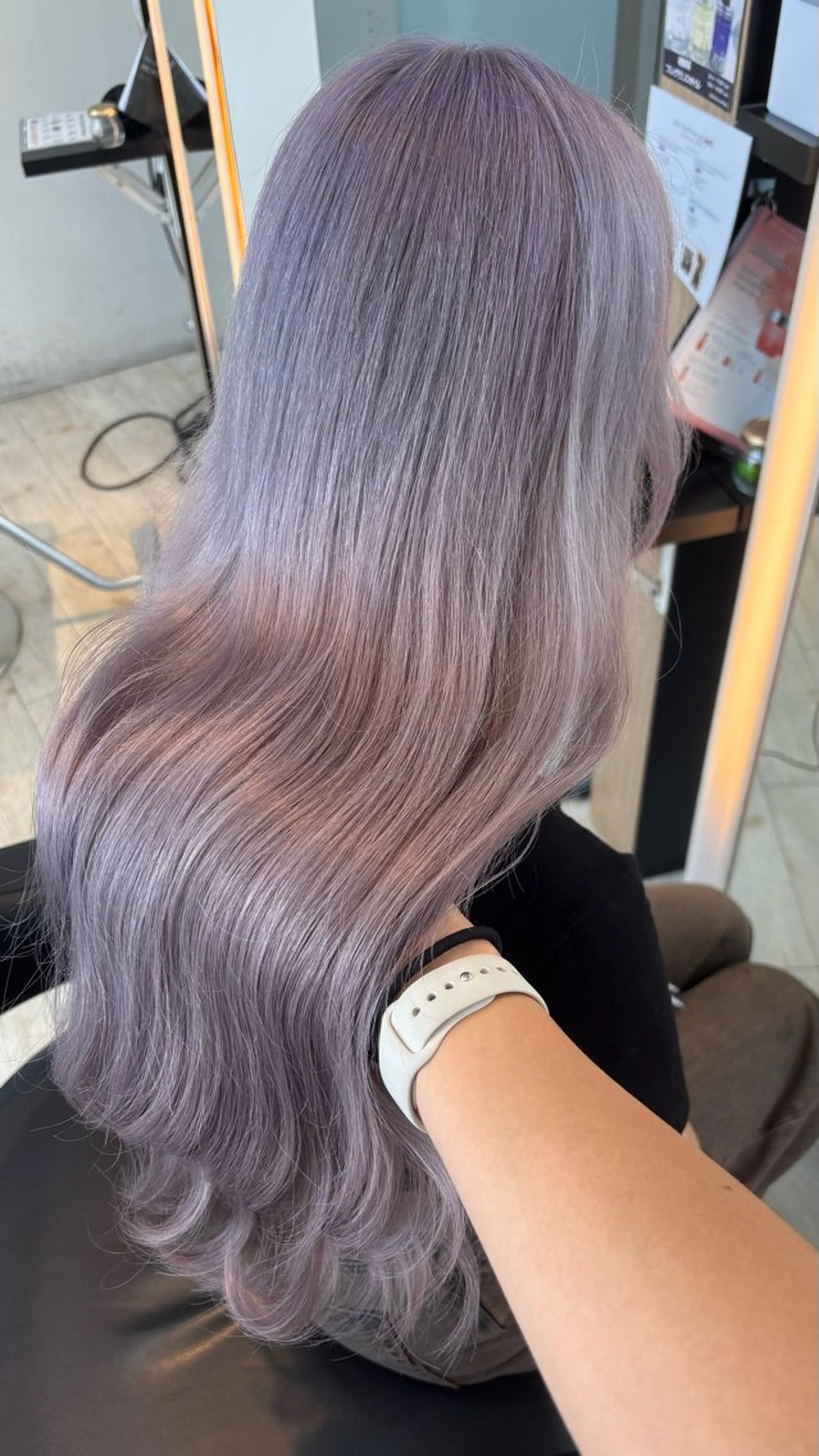 カラー ブリーチ ブロンド ラベンダーカラー 髪質改善 カット ヘアカラー トリートメント miyu/ボブ/ 透明感カラー/栄のヘアスタイル