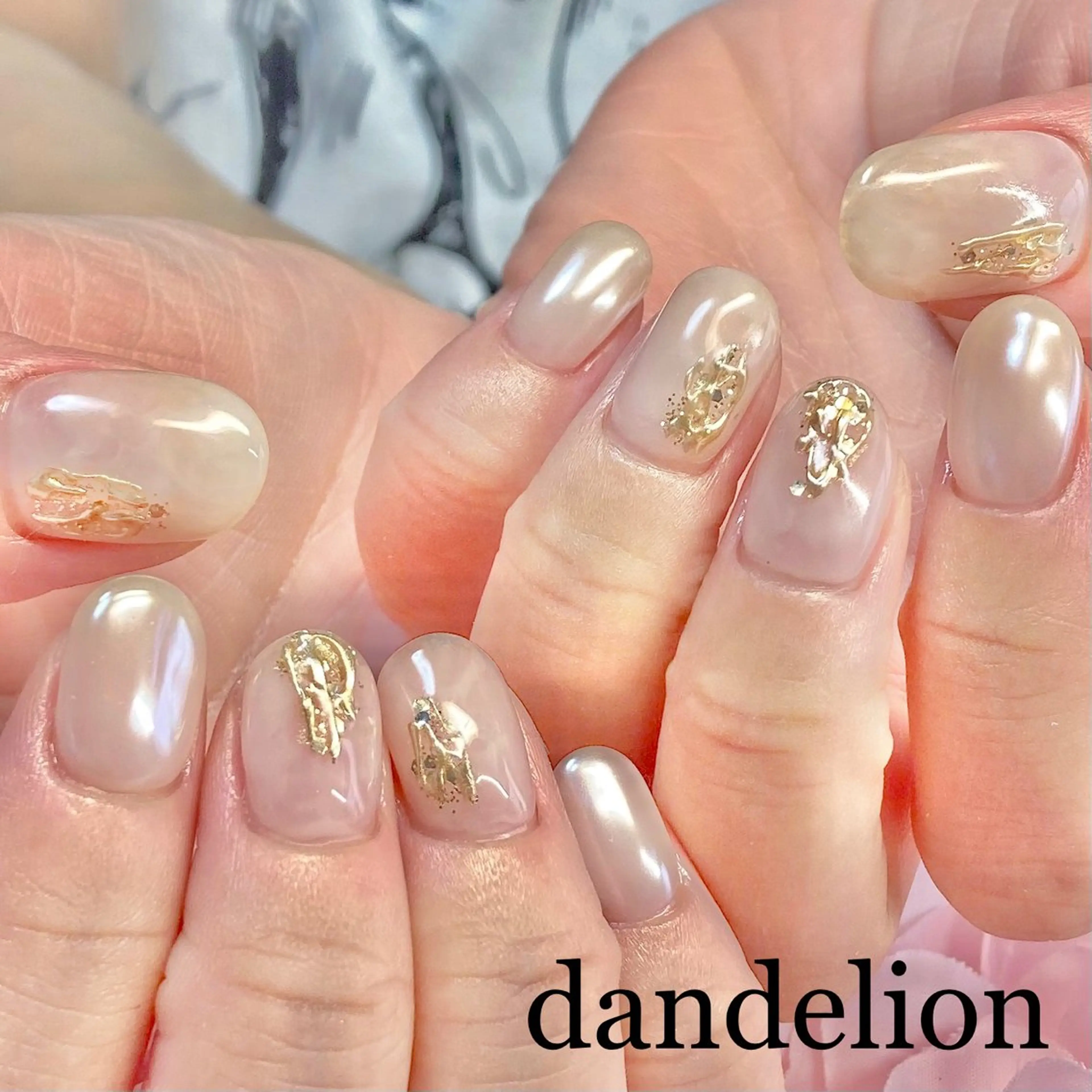 ネイル ハンドネイル ハンドケア dandelion ダンデライオンのネイルデザイン