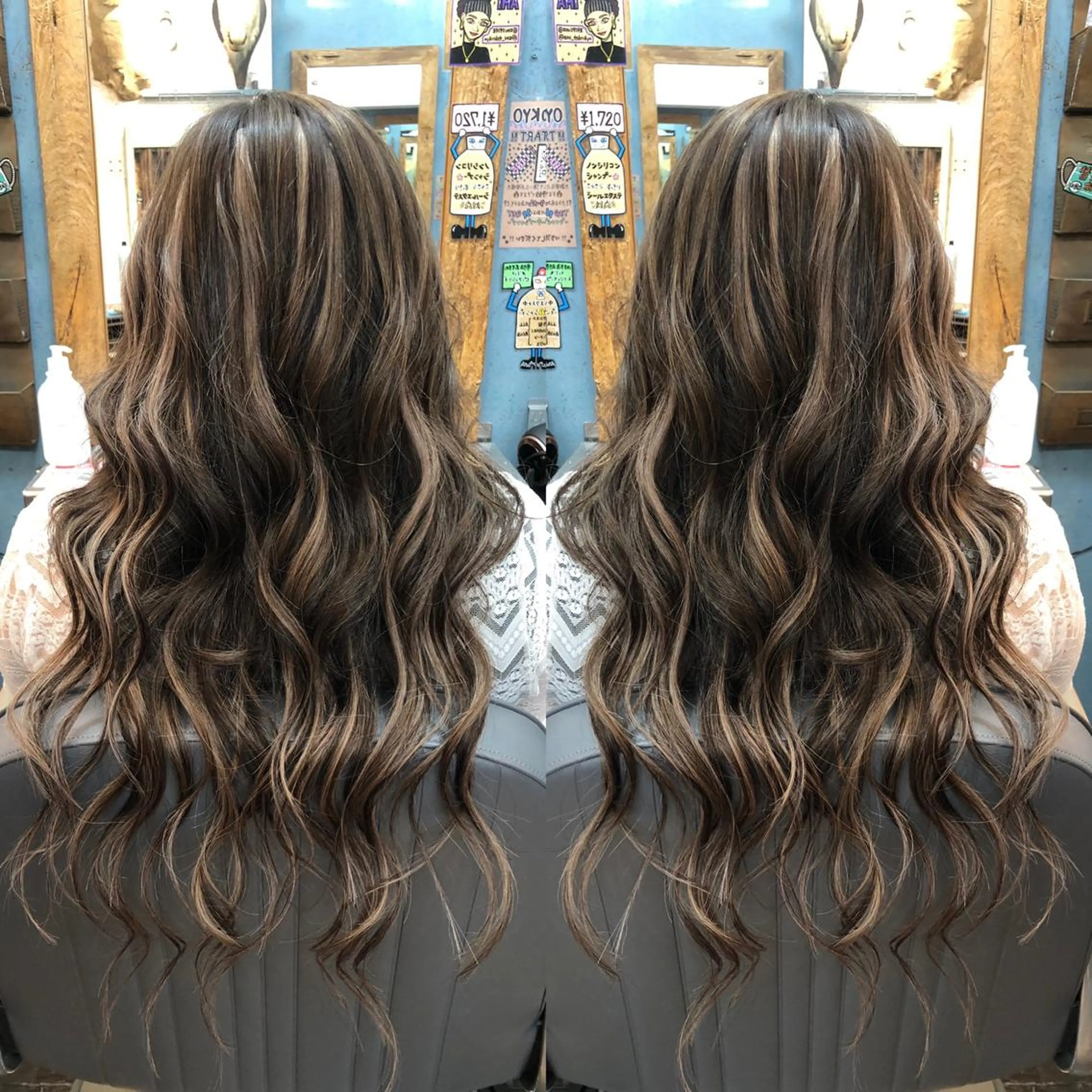 セミロング rollen所属・美魔女 美容師NAOのヘアスタイル