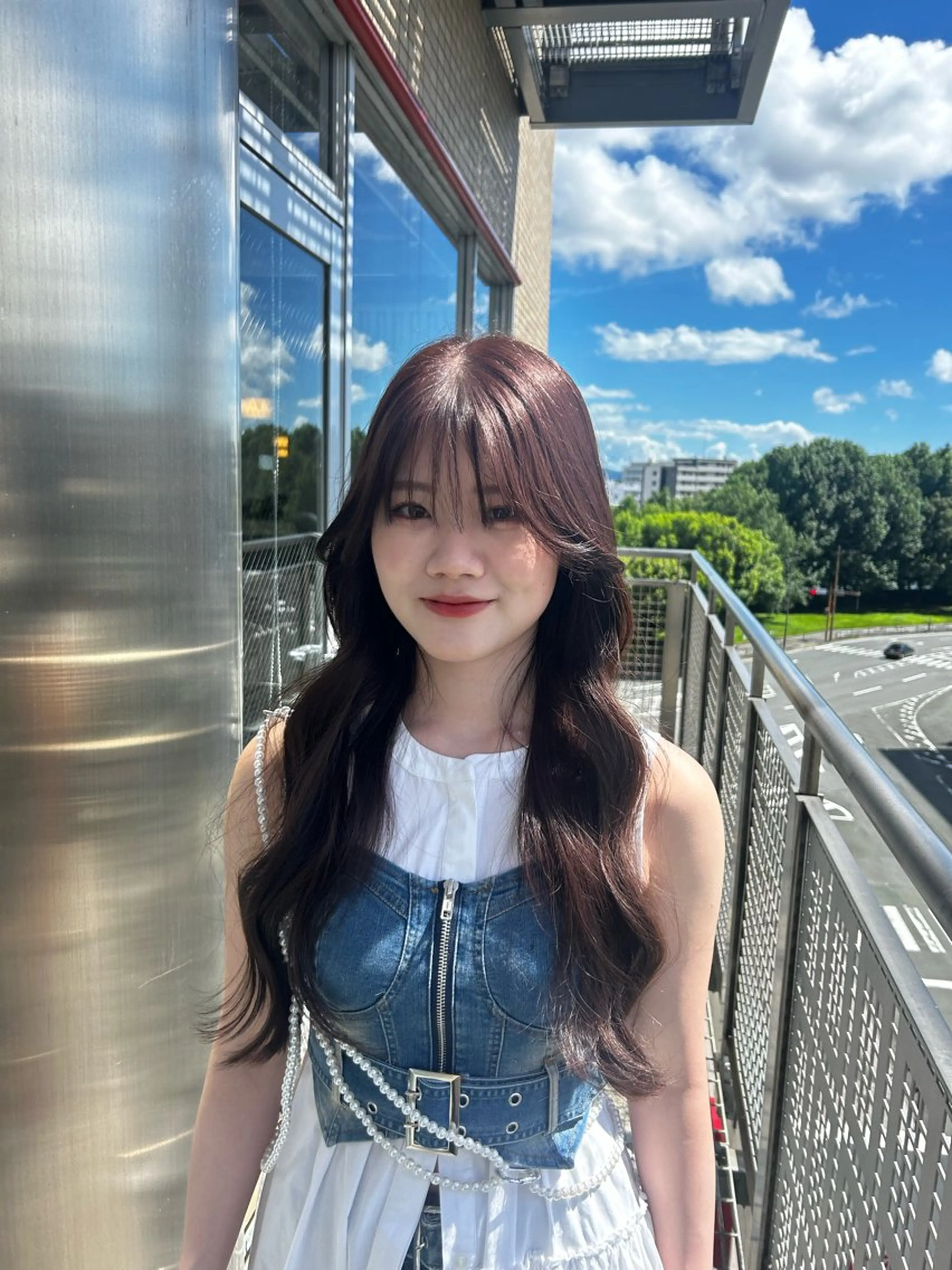 ロング レイヤーカット Una並木坂 透明感カラー&髪質改善&韓国ヘア所属・モテ髪美容師♡ ひなたのヘアスタイル