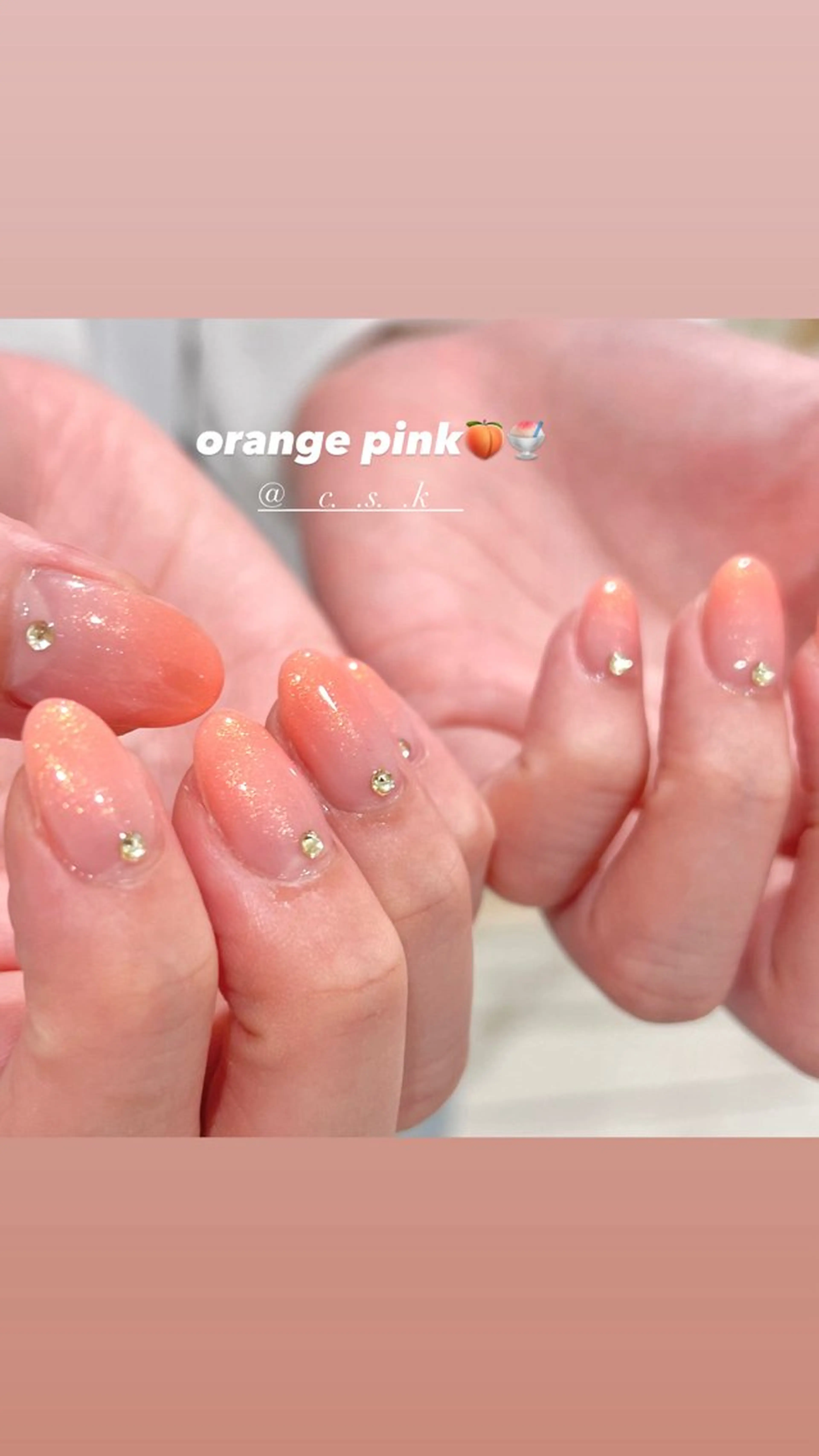 ネイル ストーンネイル ハンドネイル 🎀チーク/ちゅるん 🫧chisa🎀のネイルデザイン