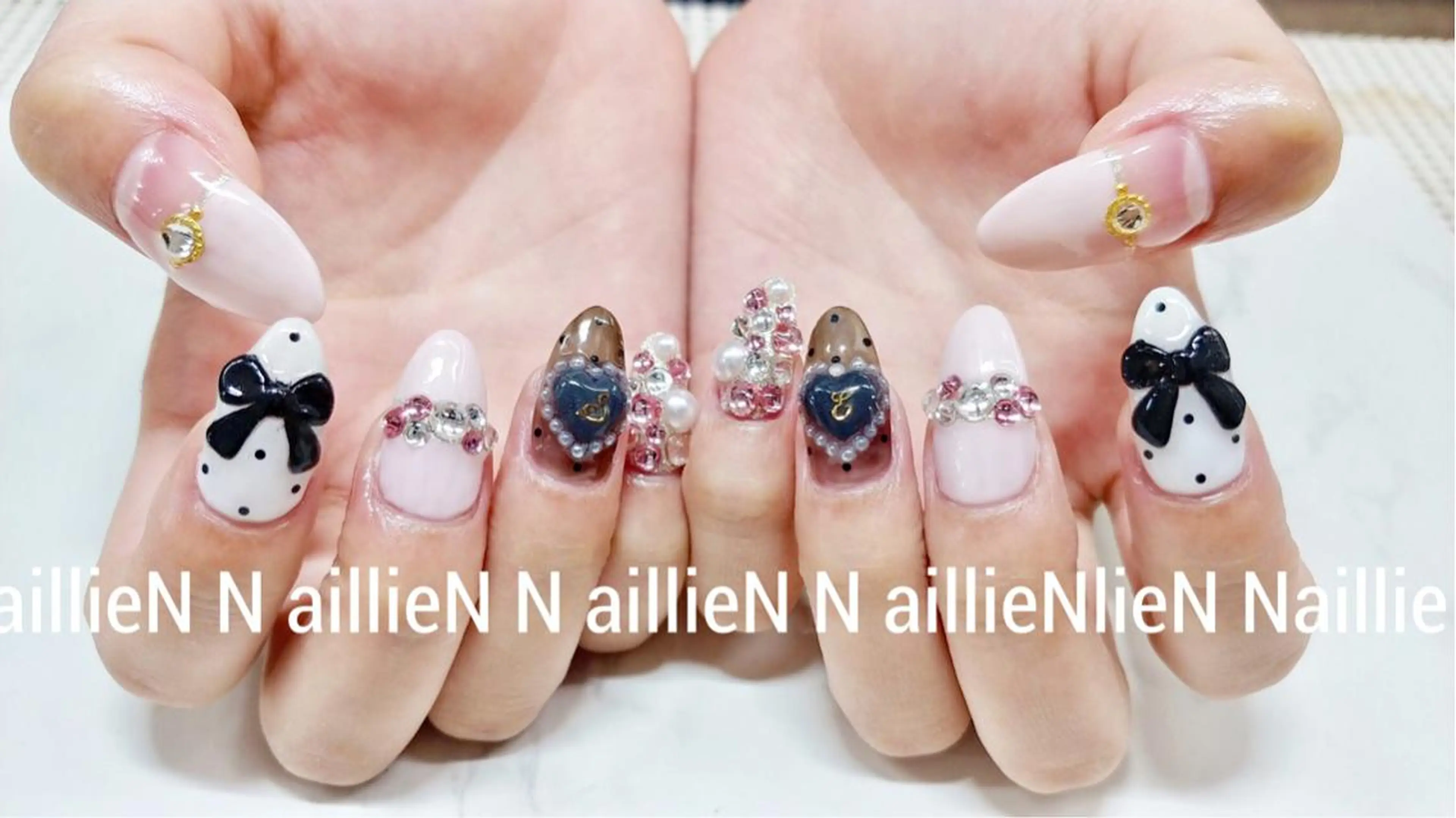 ネイル 持ち込み ハンドネイル Nail lieNのネイルデザイン