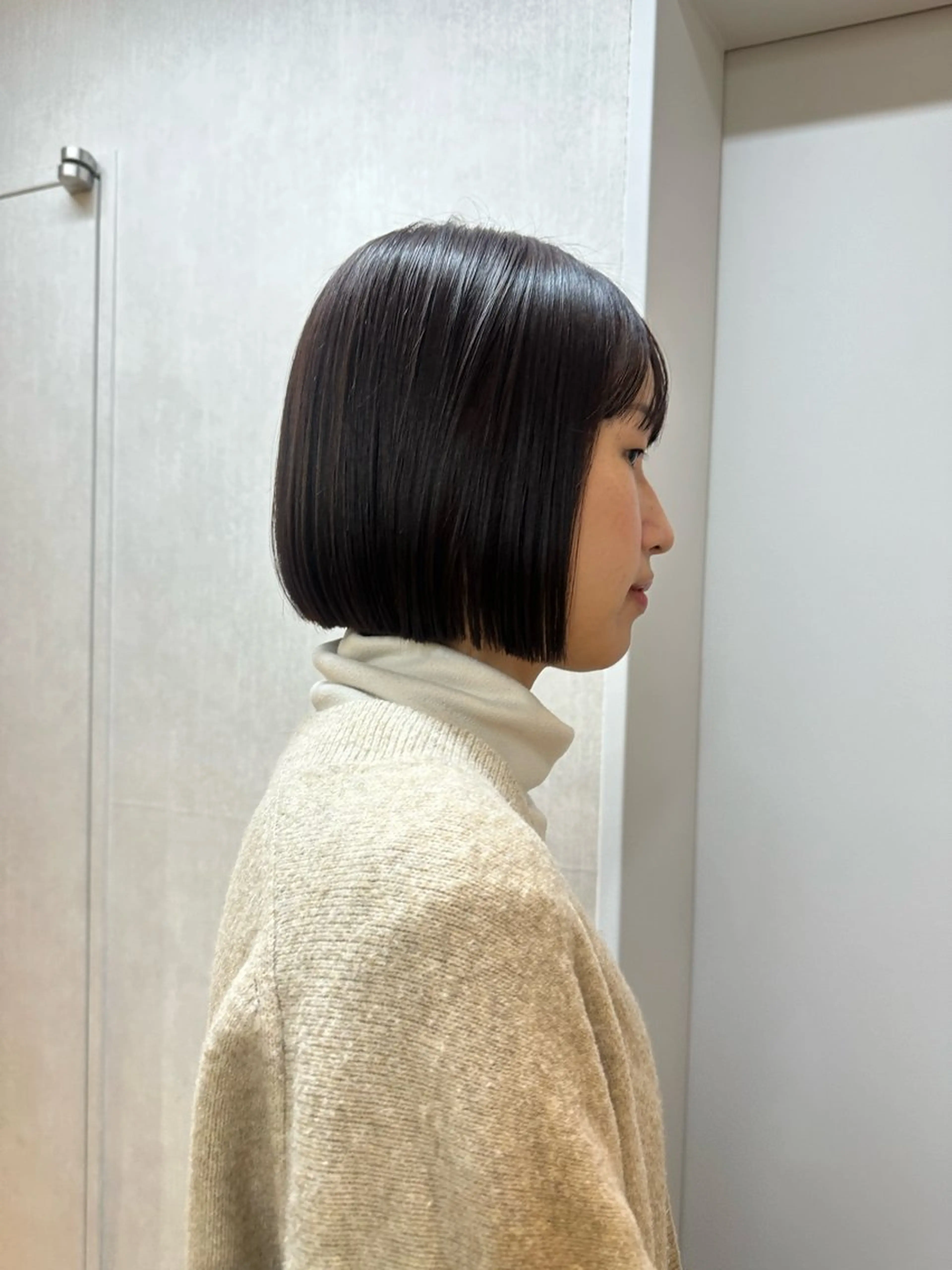 ショート ボブ ボブ/レイヤー/ニュ アンスパーマ/小夏のヘアスタイル