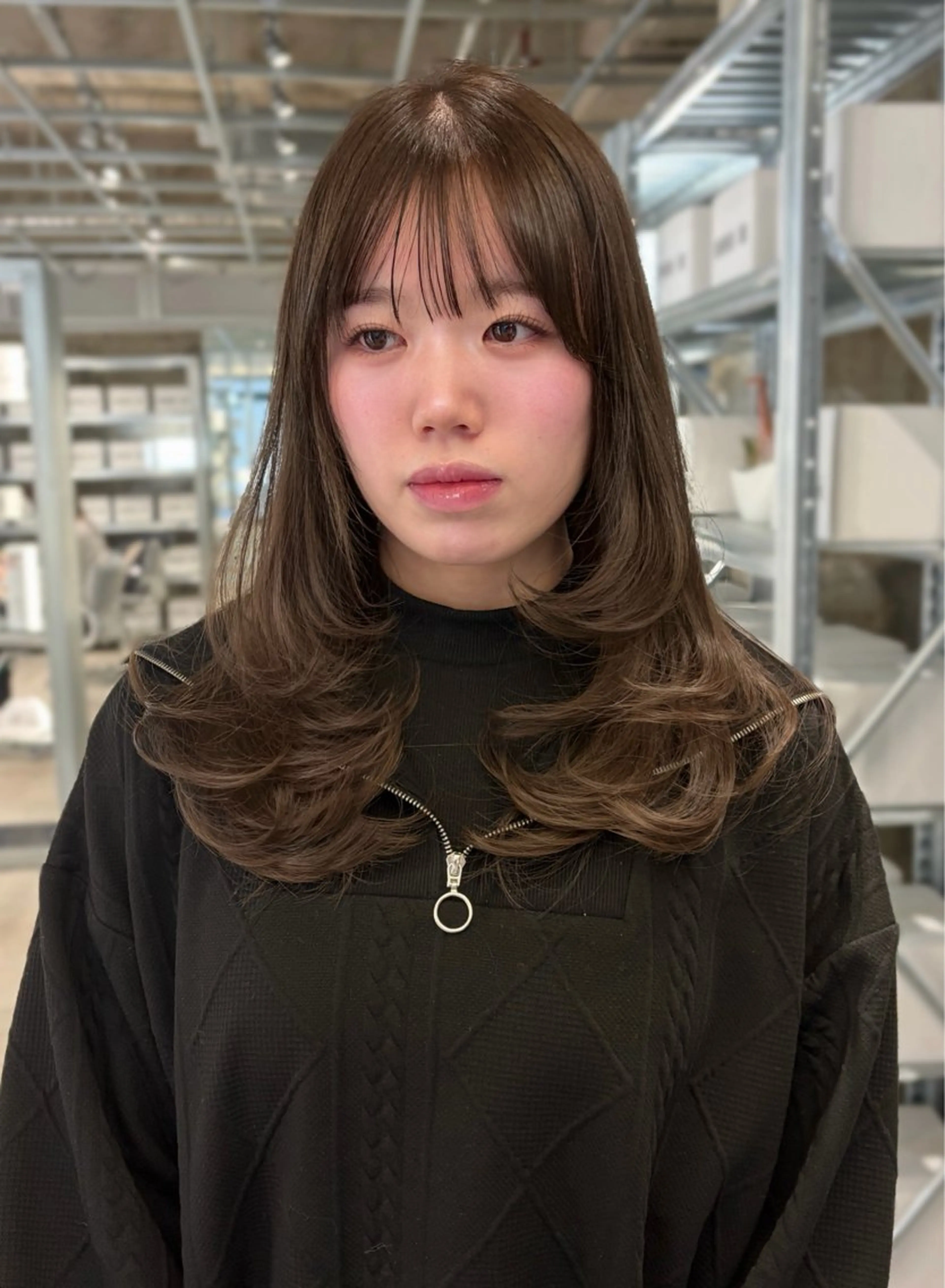 セミロング カラー カット ヘアカラー トリートメント ダブルカラー/レイヤ ーカット 🤍ゆきなのヘアスタイル