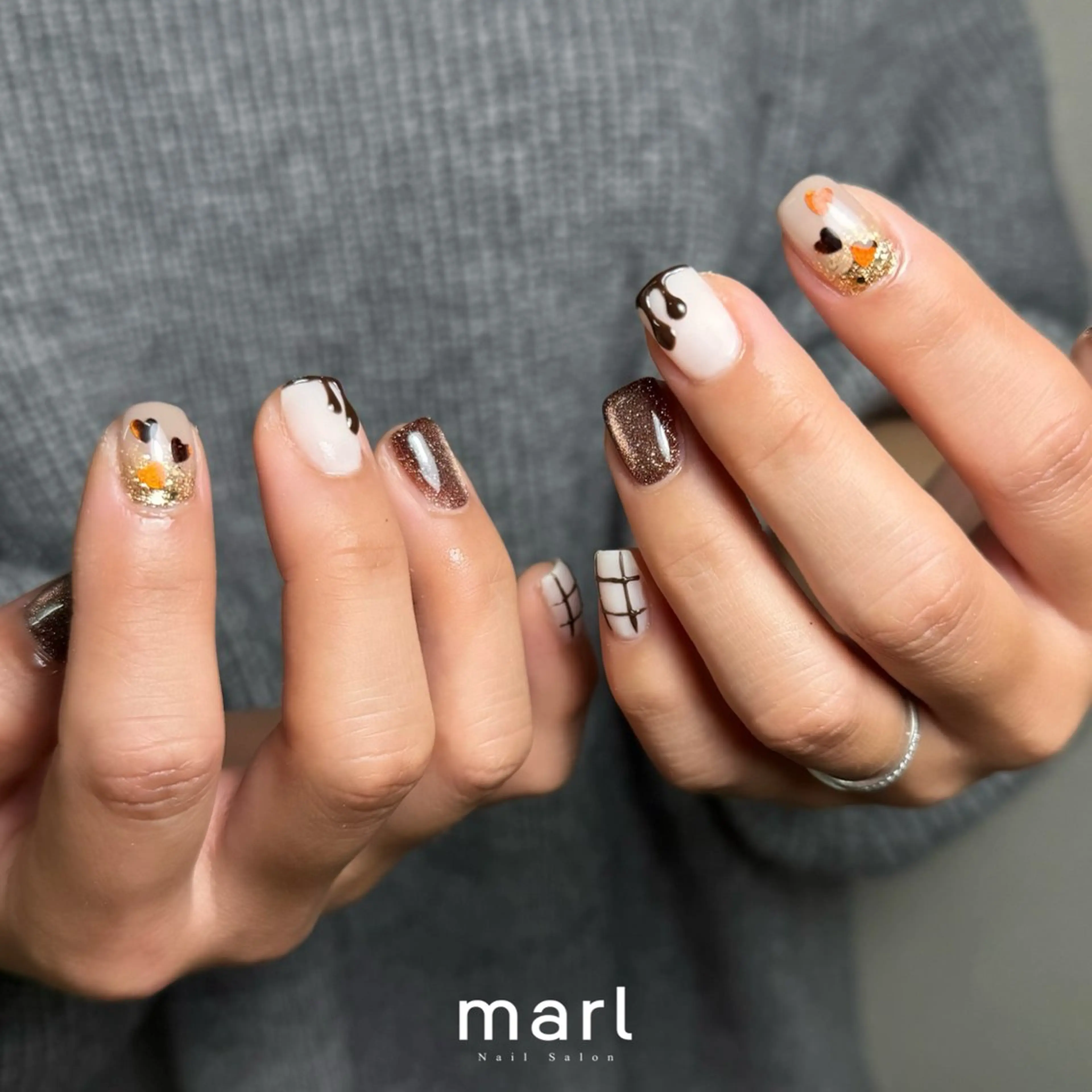 ネイル ハンドネイル marl -Msisnailsalon-甲子園店所属・marl 甲子園店 aiのネイルデザイン