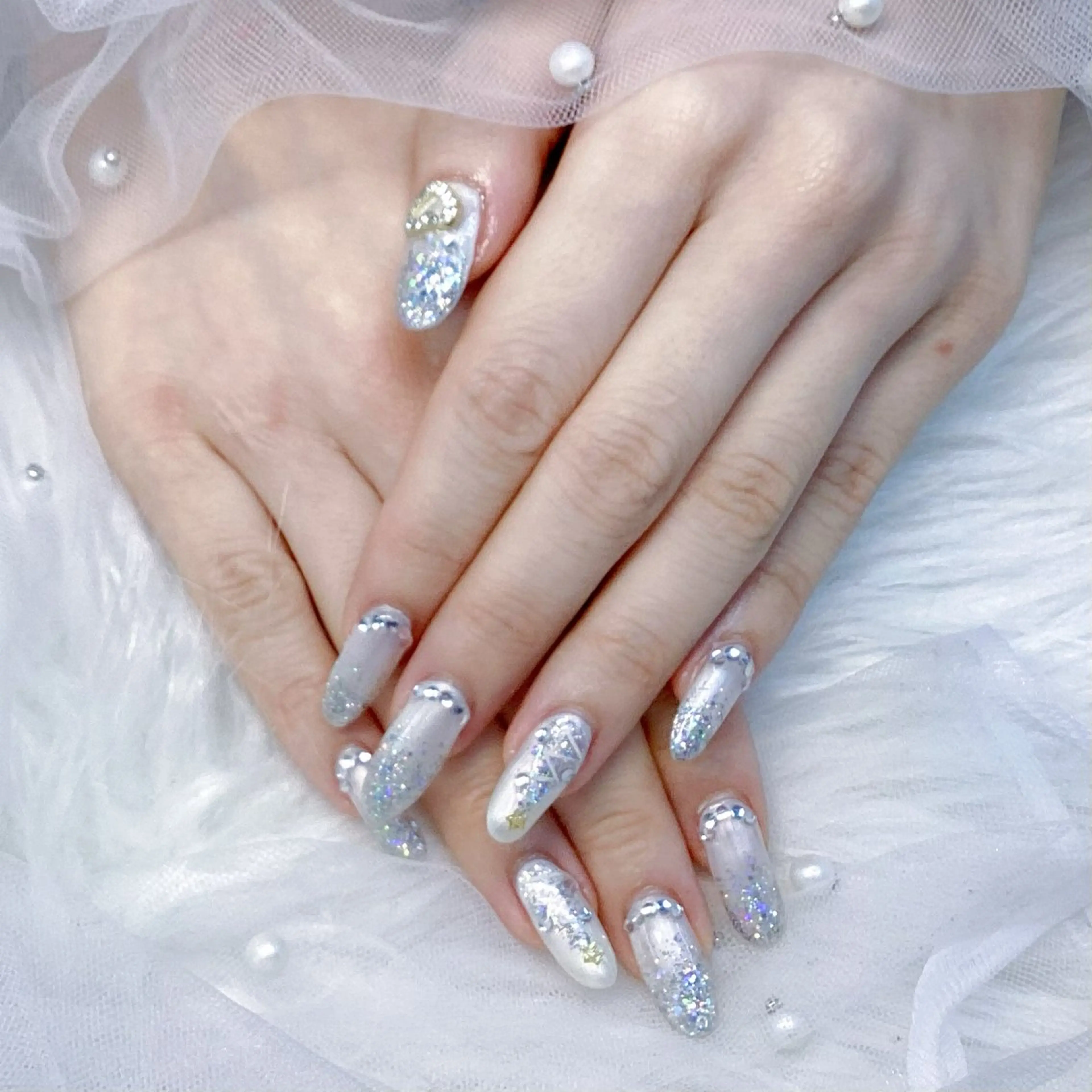 ネイル パーツ全部¥110 サロンミミのネイルデザイン