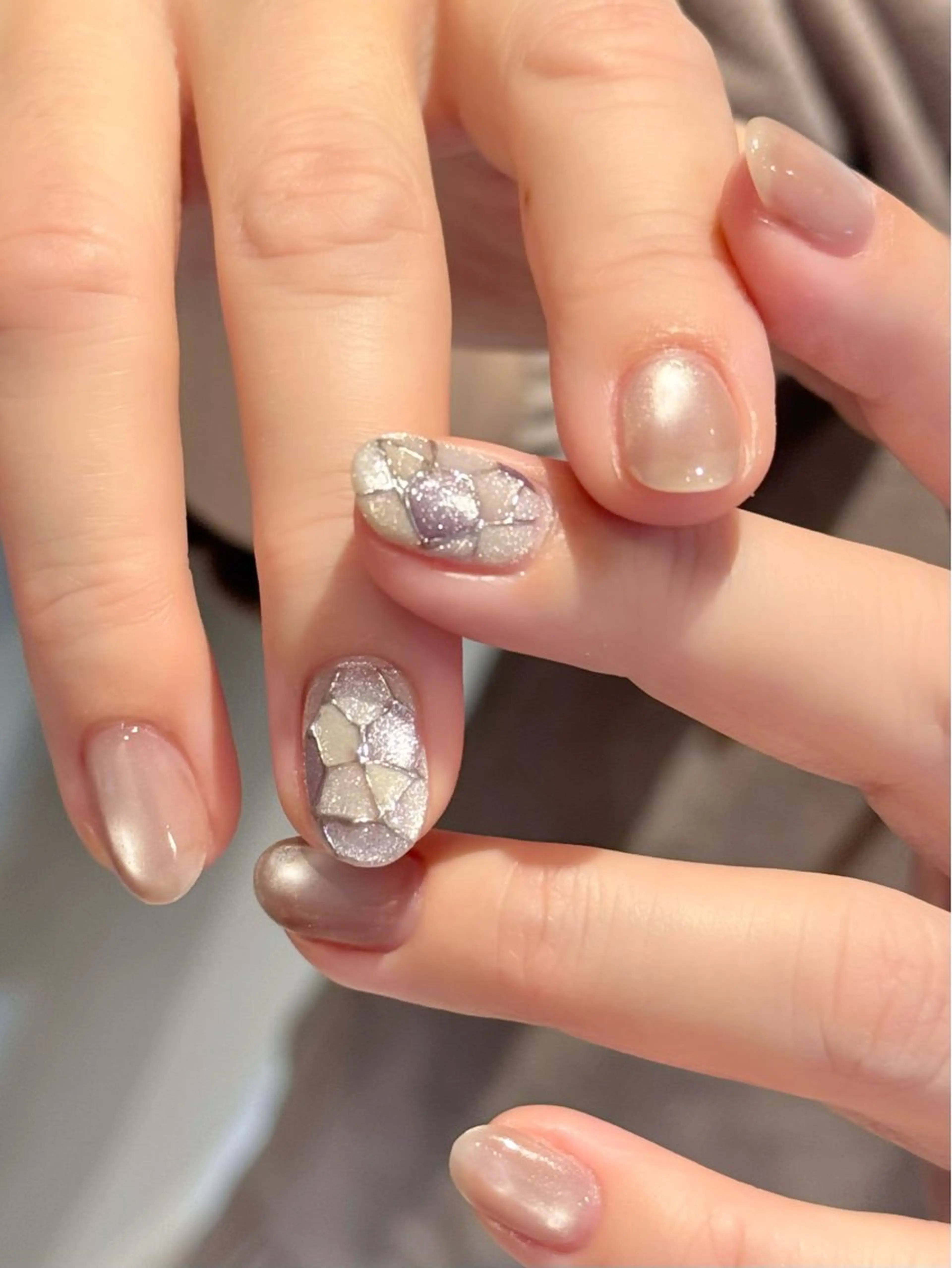 ネイル マグネットネイル 春ネイル ハンドネイル ハンドケア 【 enn 】 Uzuka Yukaのネイルデザイン