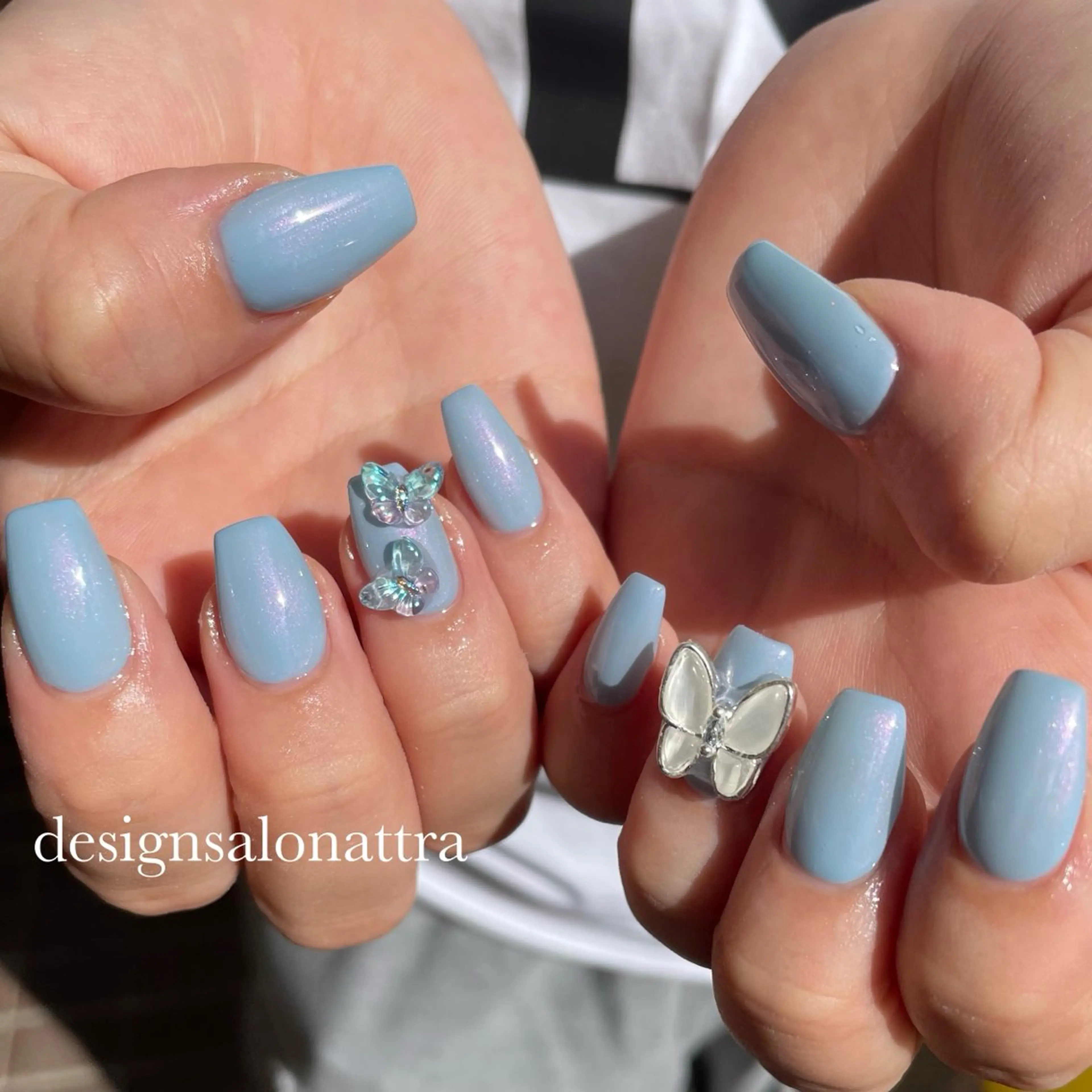 ネイル フラッシュネイル ジェルネイル キラキラネイル マグネットネイル 持ち込み ハンドネイル 糀屋 彩奈のネイルデザイン