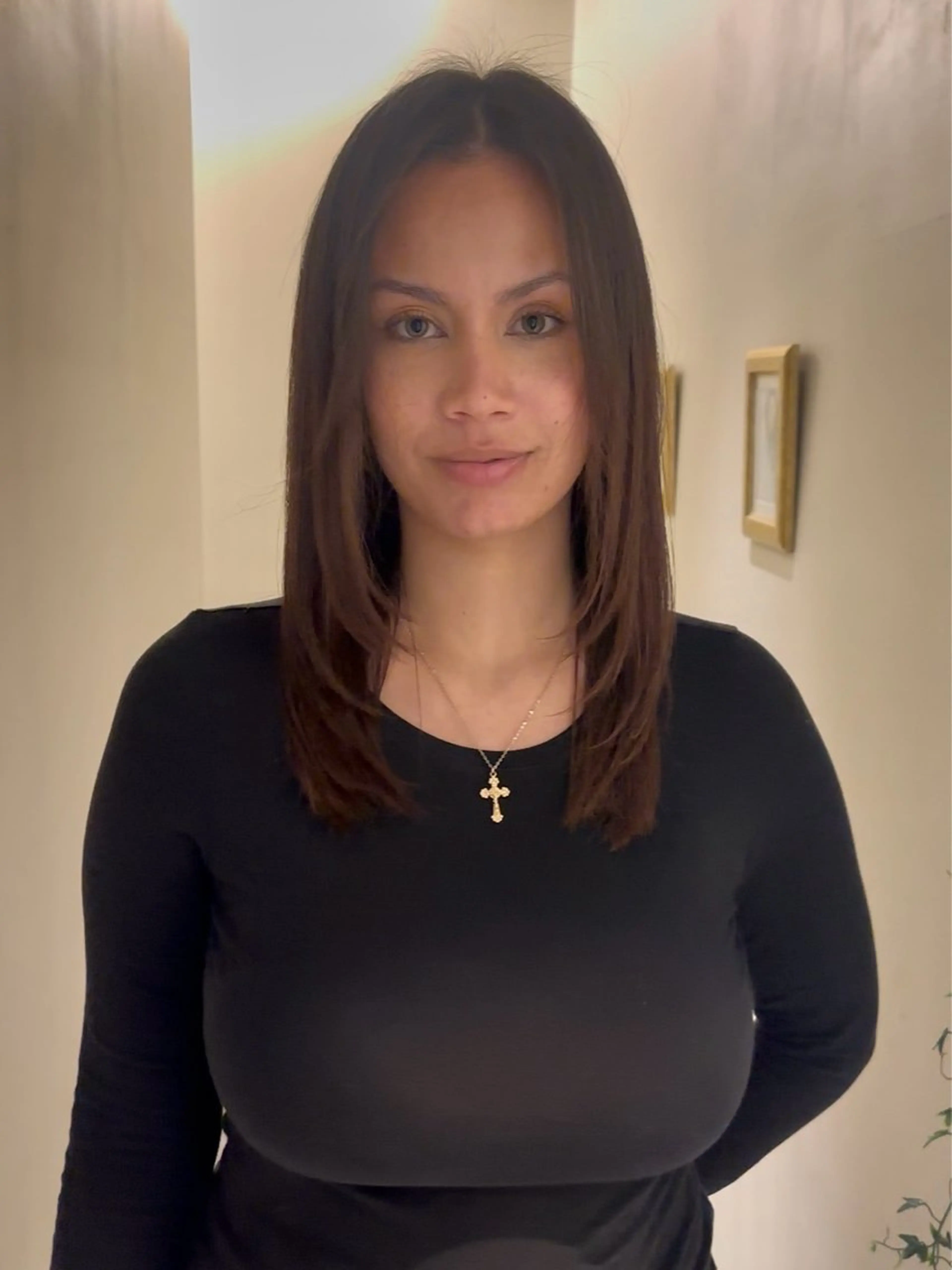 セミロング セミロングパーマ アッシュ アッシュグレー アッシュグレージュ ボブ カット ヘアカラー BIGOUDI  salon所属・ブリーチなし/ ベージュ/ayumuのヘアスタイル