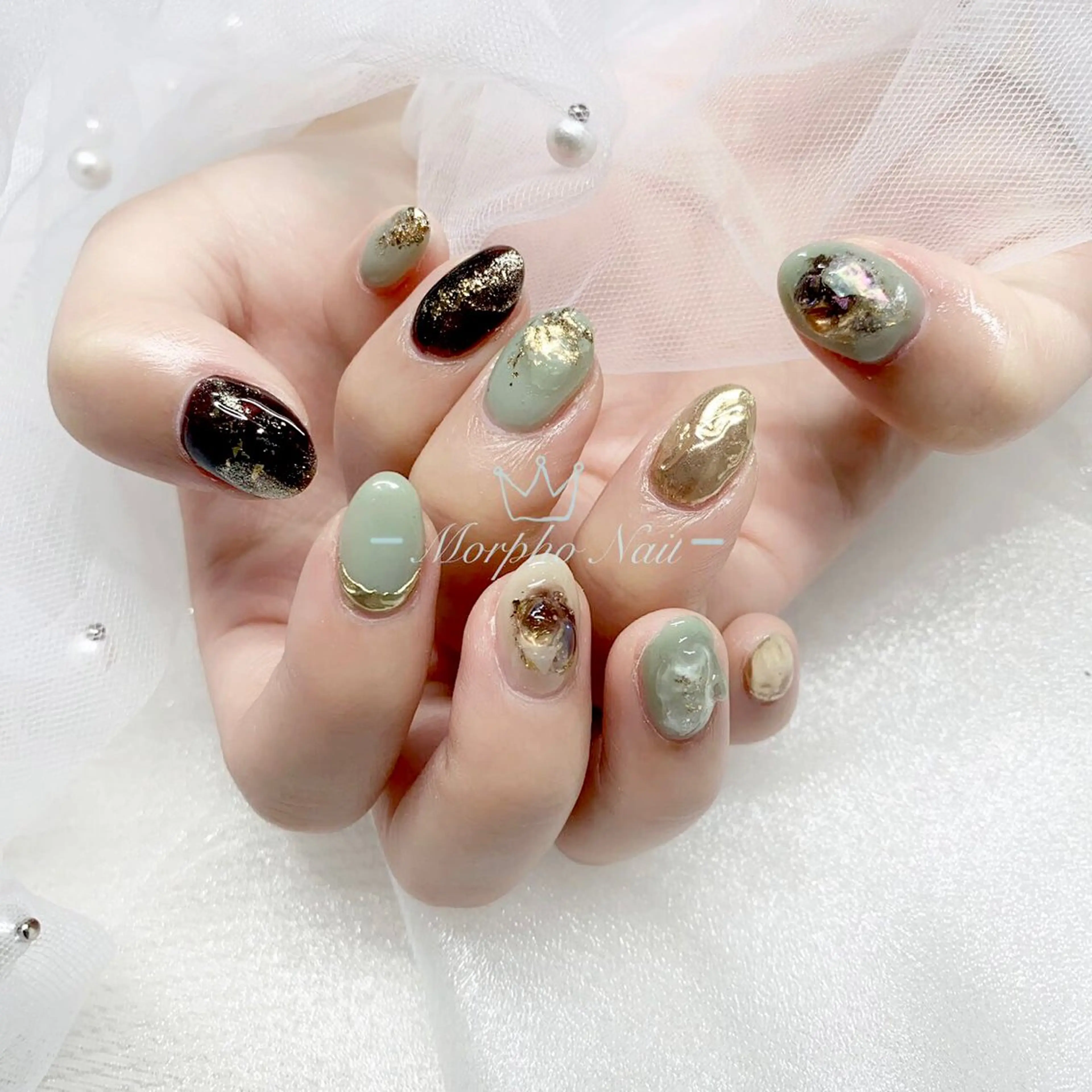 ネイル ハンドネイル Morpho nailのネイルデザイン