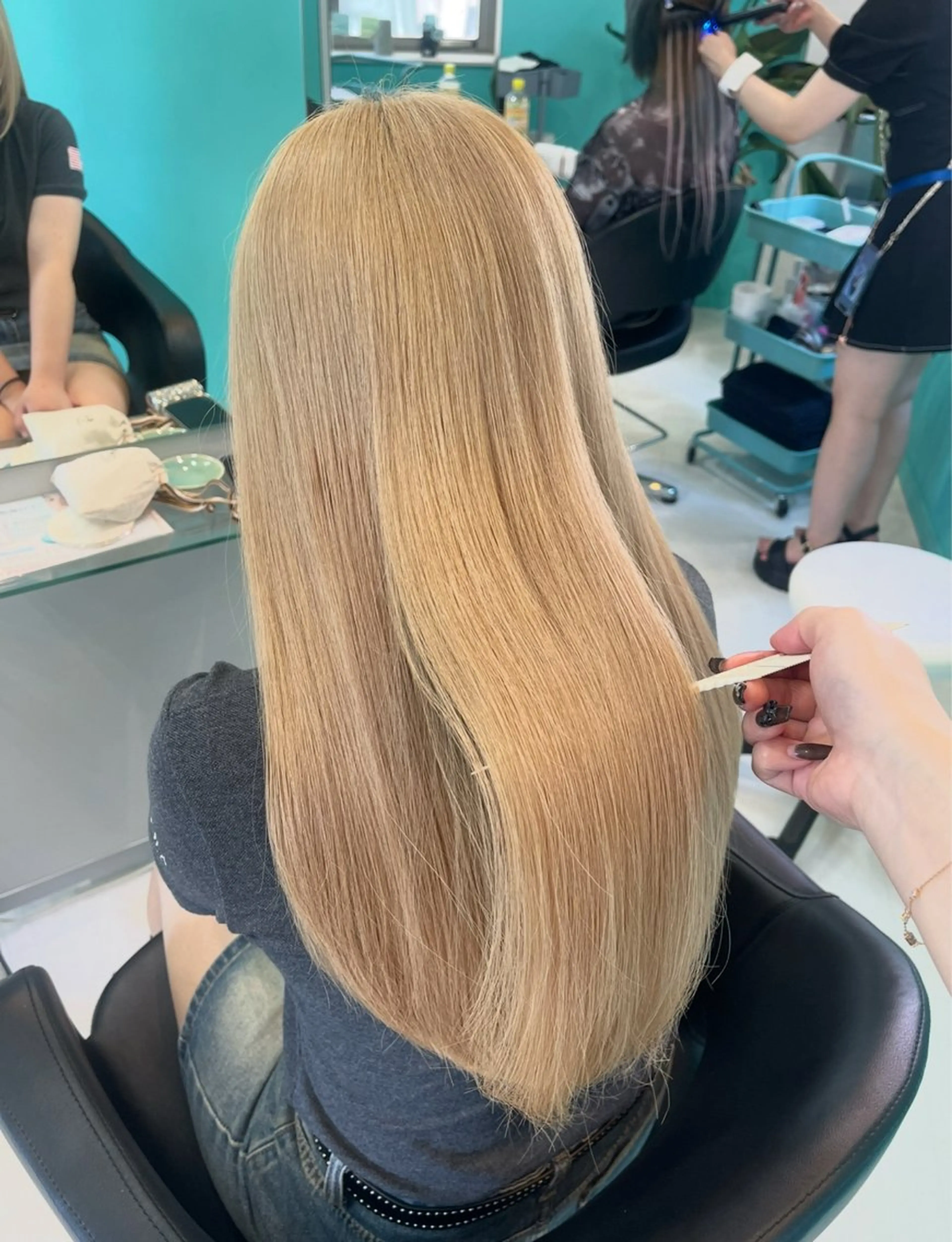 ロング カラー ヘアカラー mana/メンズ/ ヘアセット/ブリーチのヘアスタイル