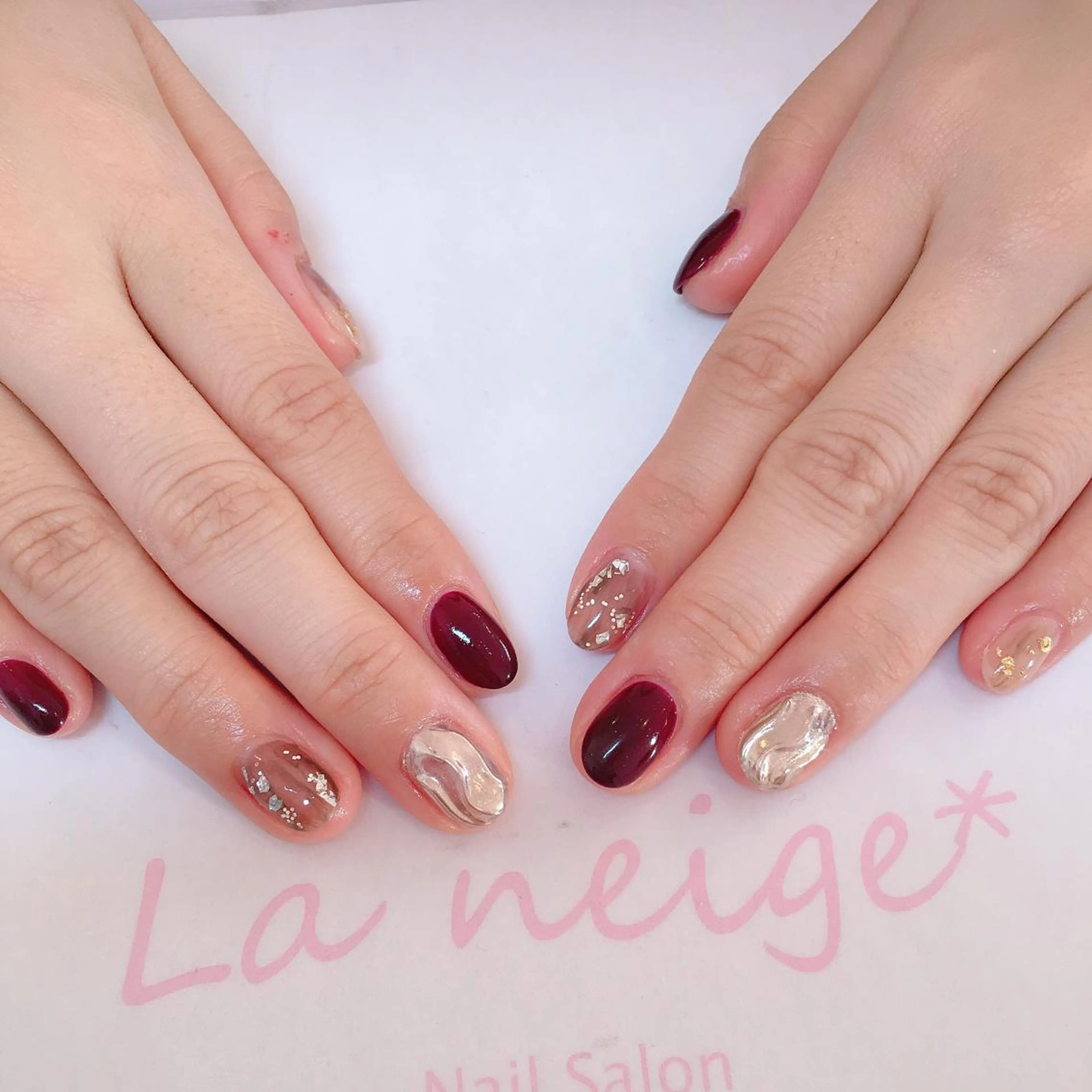 ネイル La neige* yuki 🥯🍑のネイルデザイン