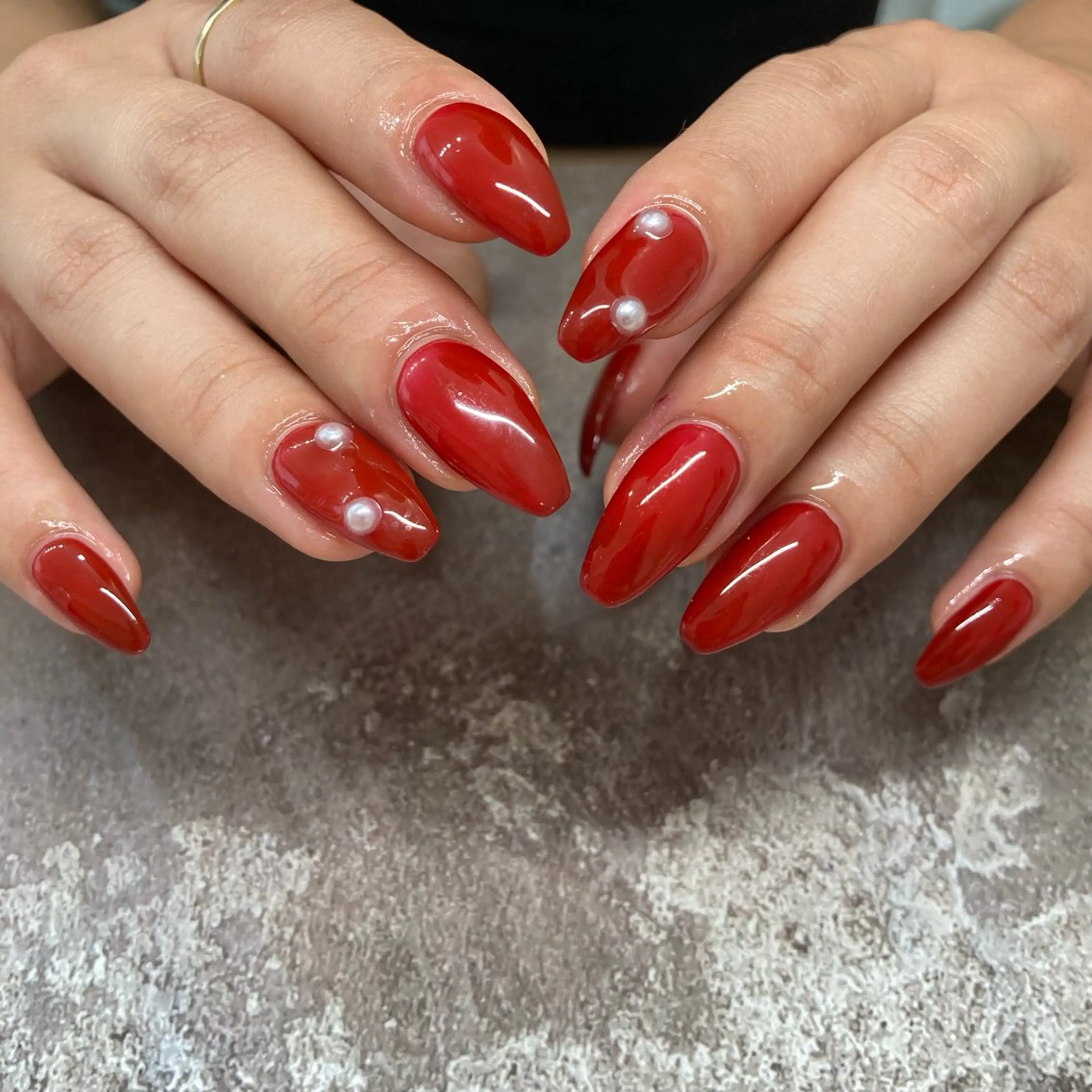 ✨【平日限定】Hand ワンカラー+アート2本付★の写真