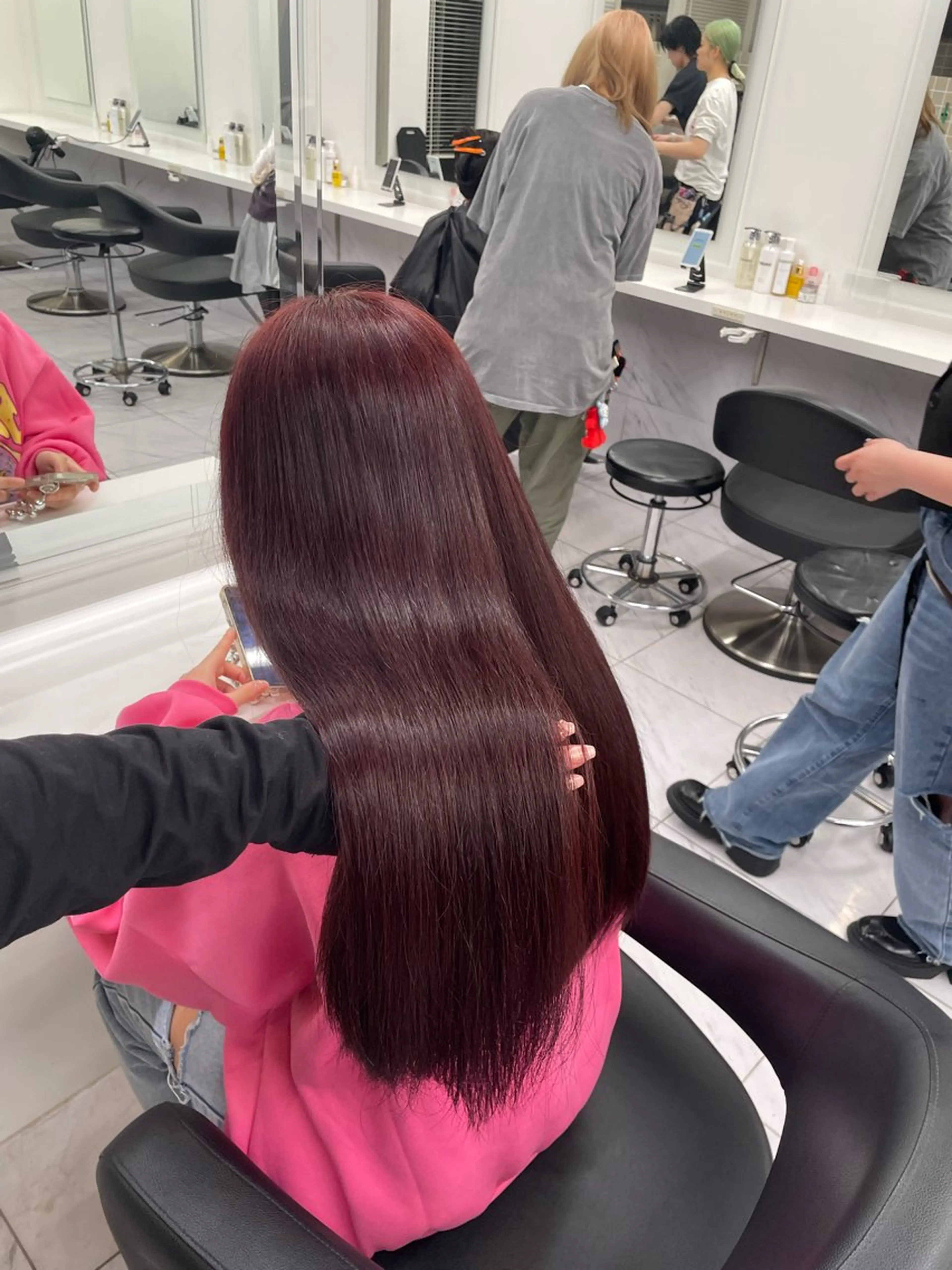 ロング カラー ヘアアレンジ ヘアカラー トリートメント ヘアセット 💗横浜美容室 💗HARUNAのヘアスタイル