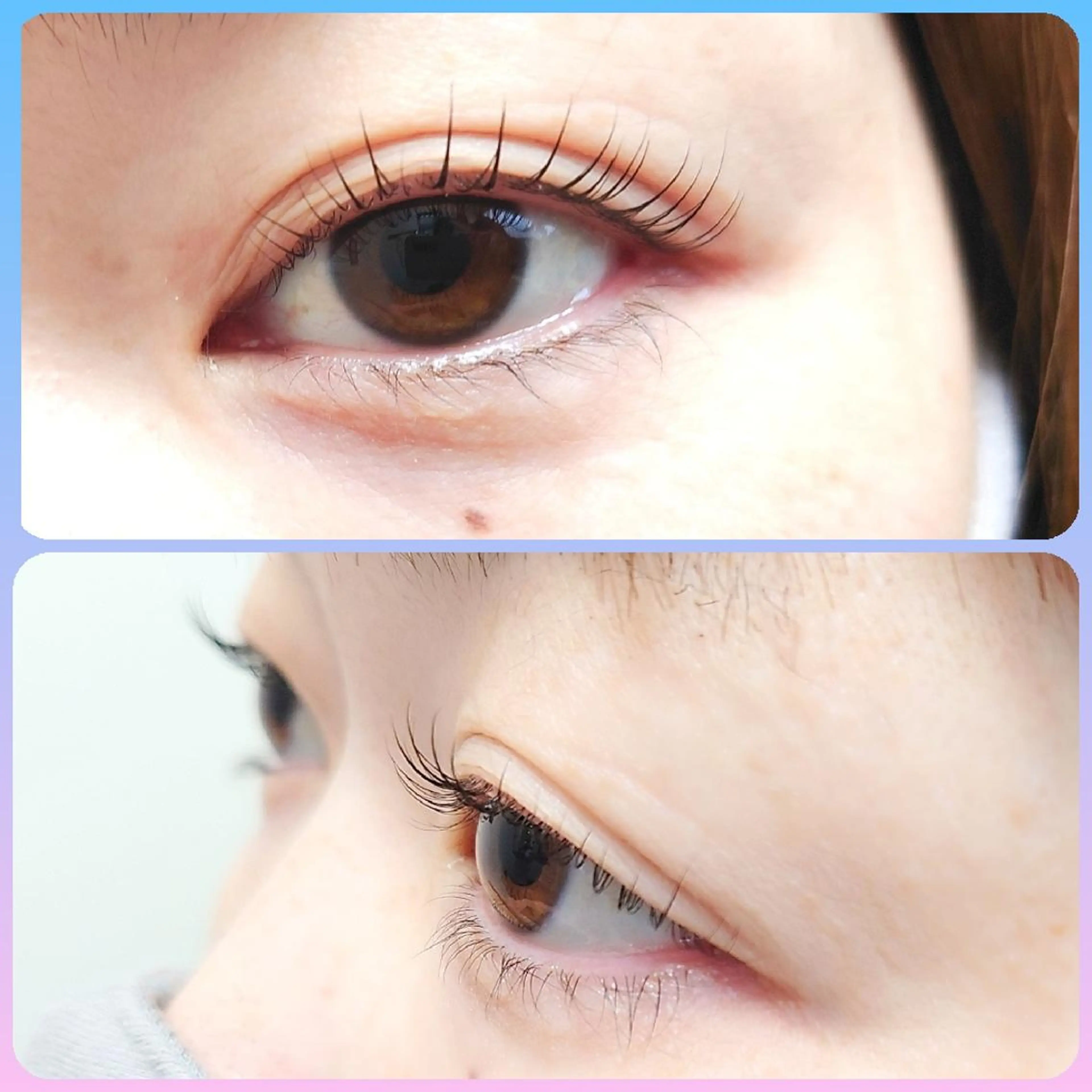 まつ毛カール（上のみ又は下のみ）の写真