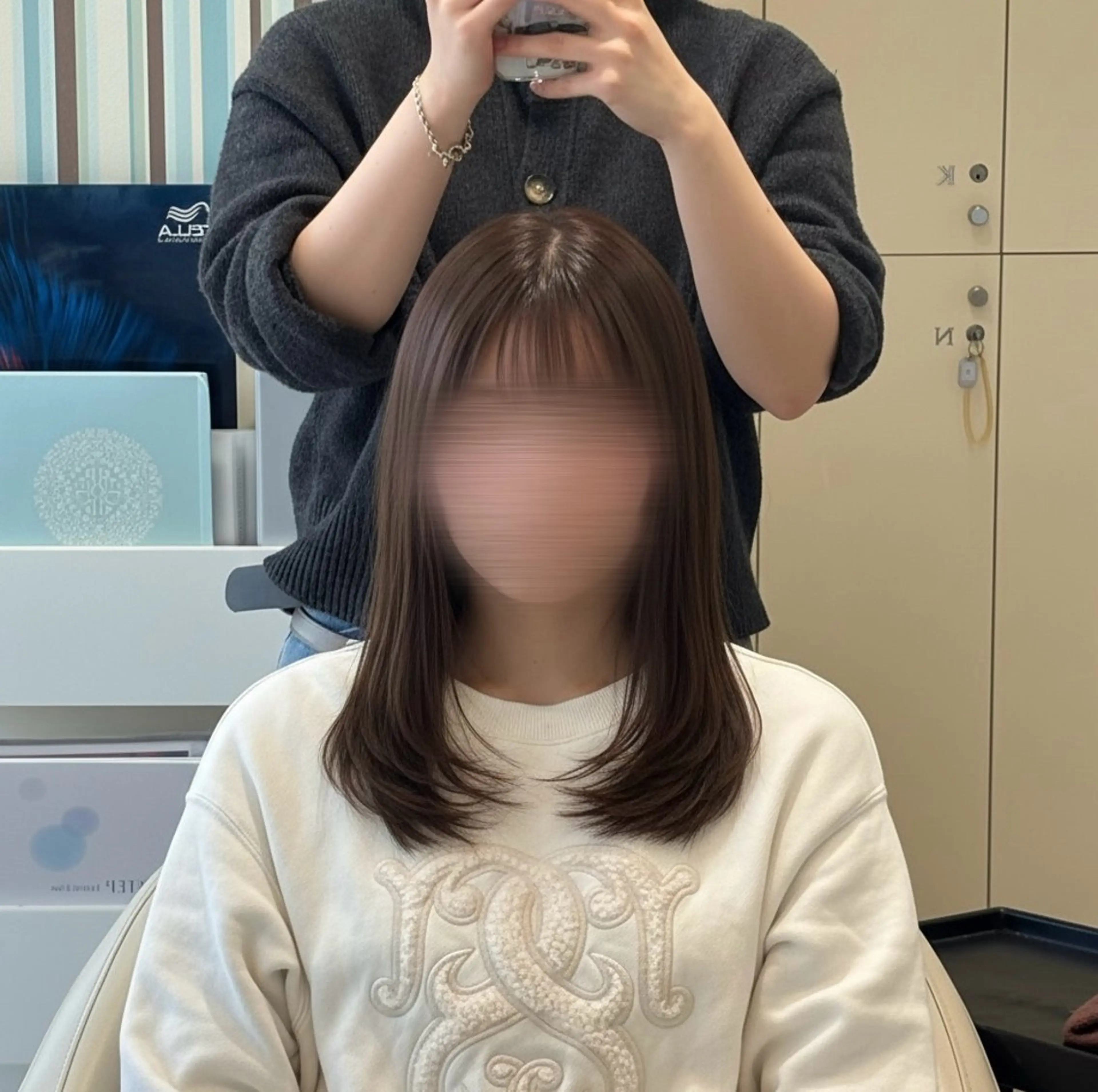 ロング レイヤーカット ローレイヤー カット トリートメント 髪質改善 縮毛矯正 🌙 ゆきのヘアスタイル