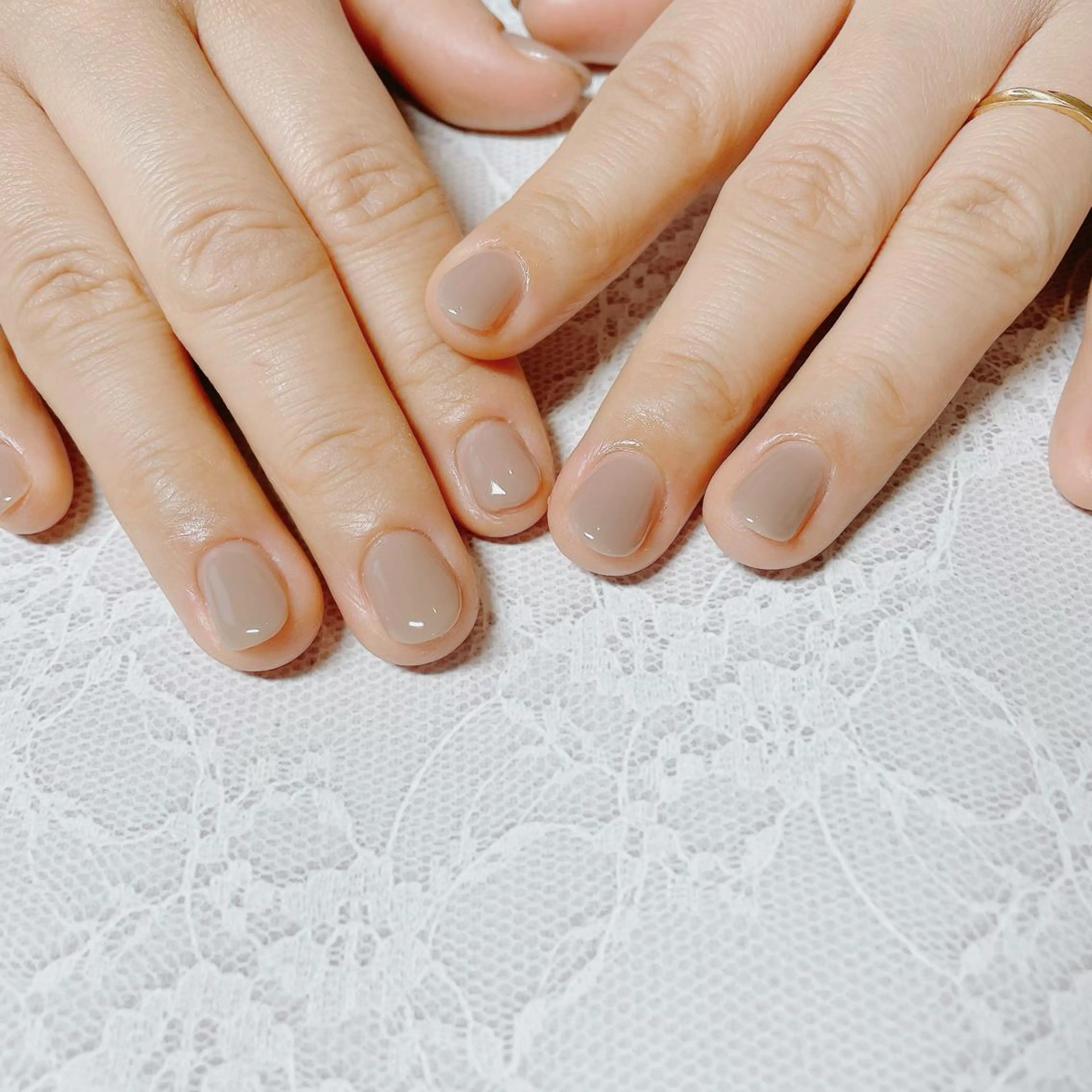 ネイル ワンカラーネイル シンプルネイル かんの りなのネイルデザイン