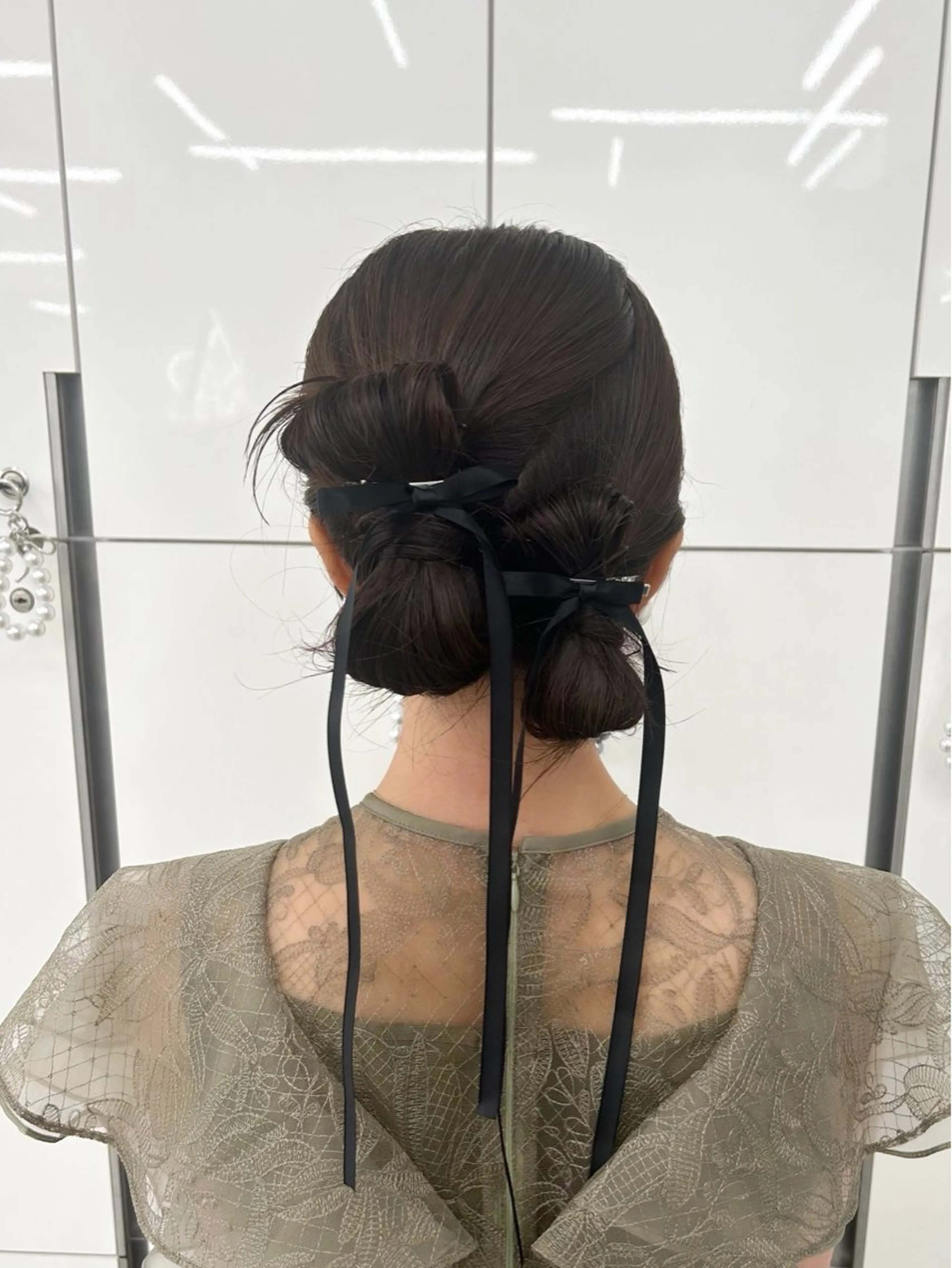 ロング ヘアアレンジ ヘアセット 韓国ヘア/顔周り ヘアセット/加藤優里のヘアスタイル