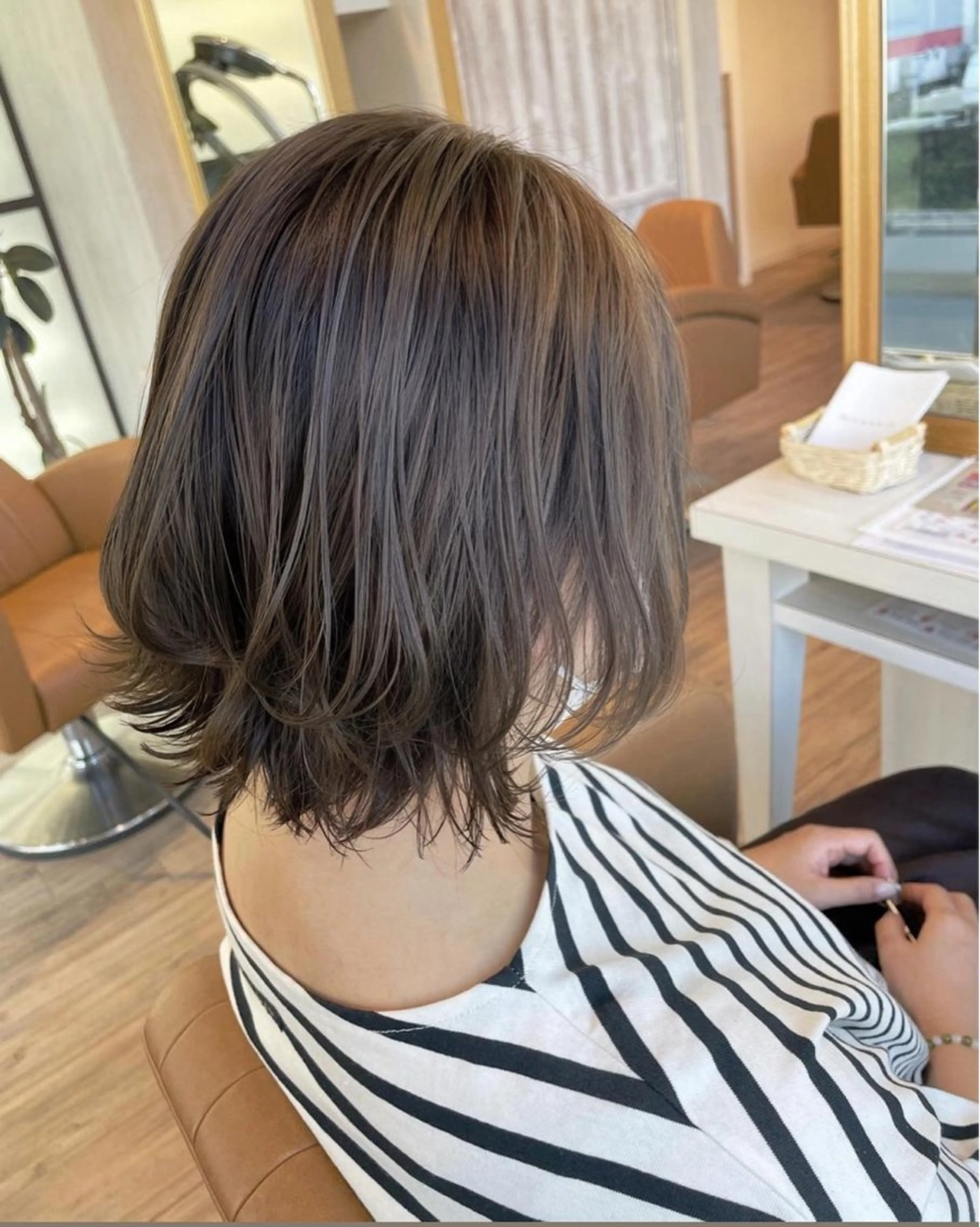 ミディアム カラー レイヤーカット トリートメント ヘアカラー トリートメント 河合秀明/ショート /ボブ/レイヤーのヘアスタイル