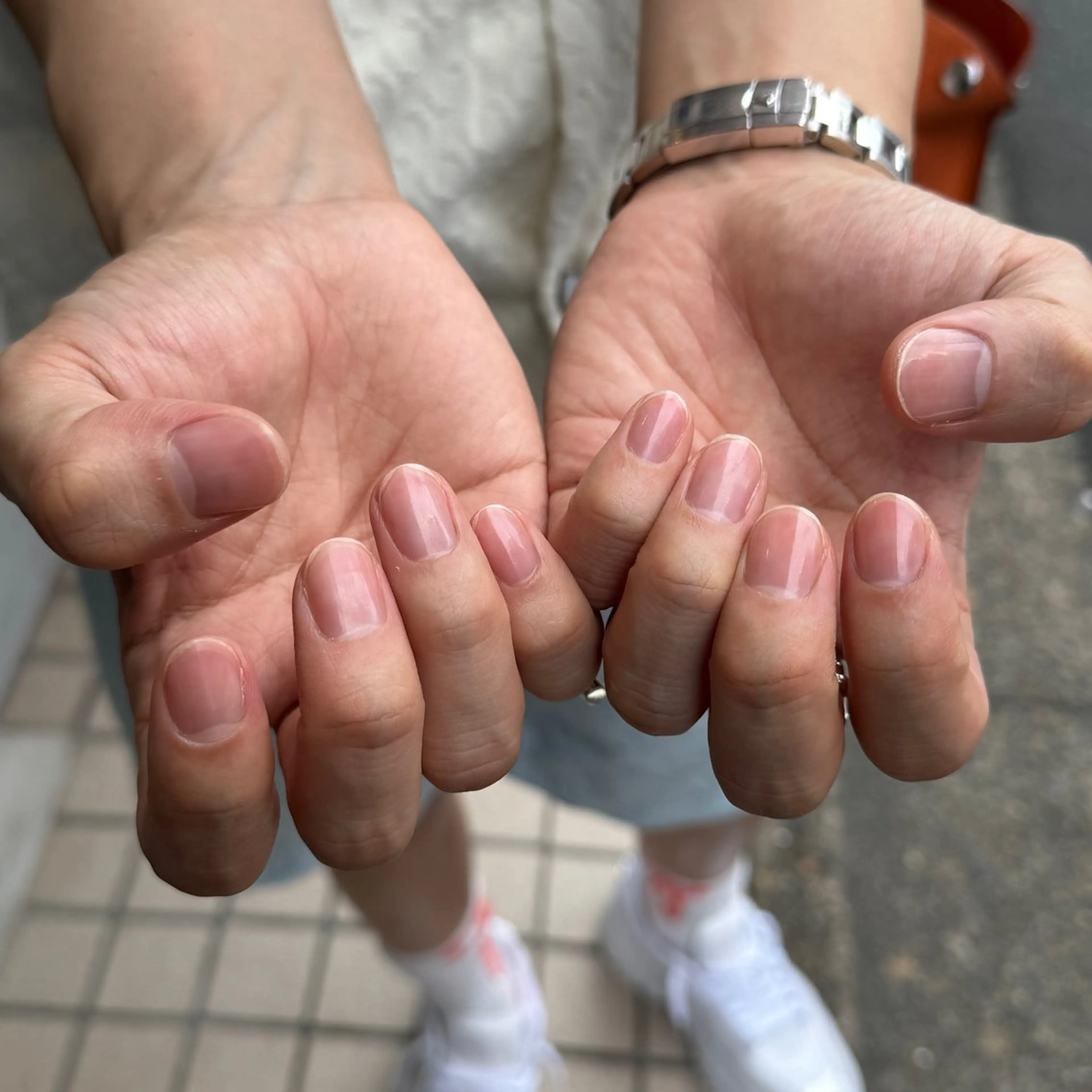 メンズにも大人気!オフなし⚫︎ネイルケアの写真