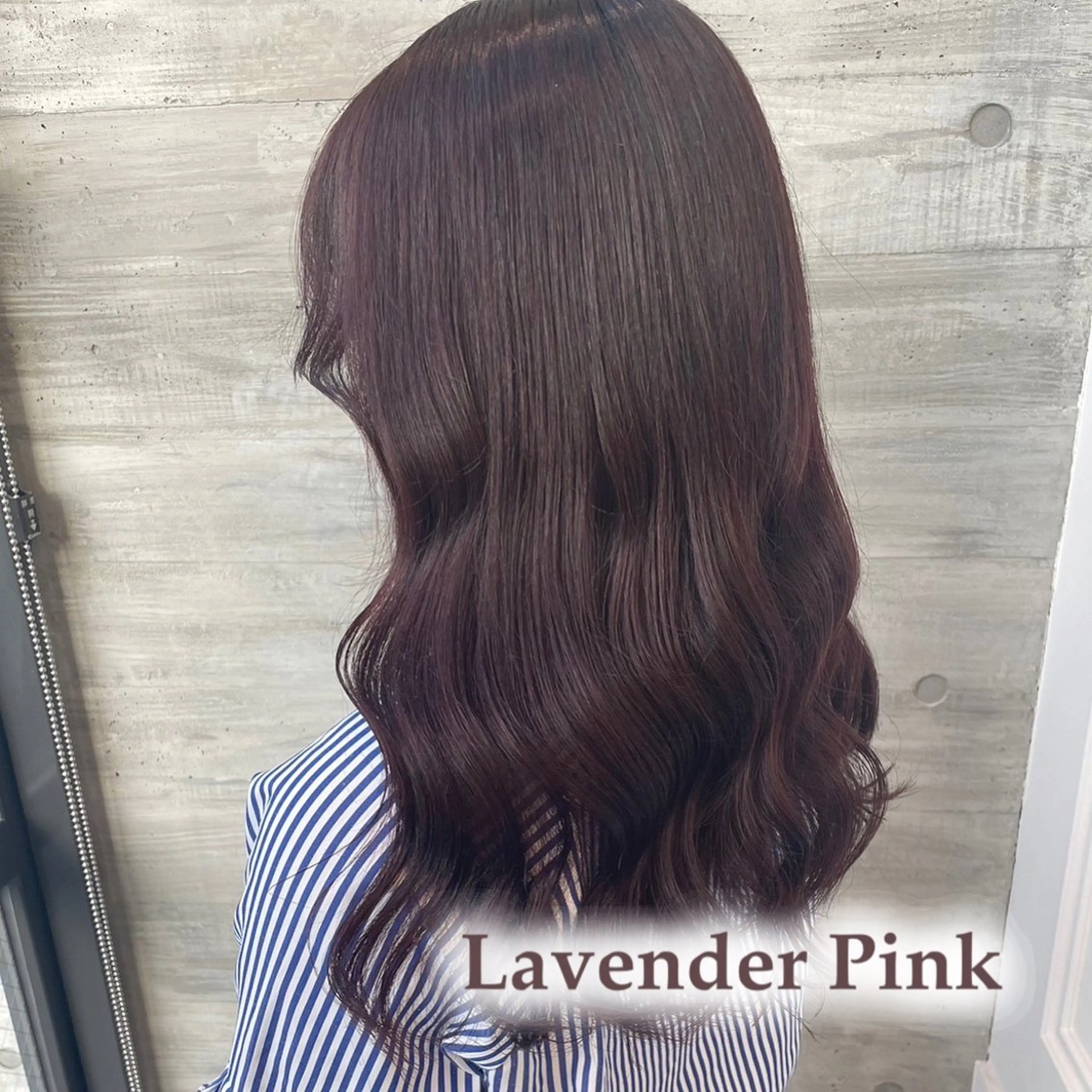 ロング カラー ラベンダーカラー ラベンダーピンク ピンクカラー カット ヘアカラー トリートメント ParveMix￤ 出石 菜々🥂のヘアスタイル