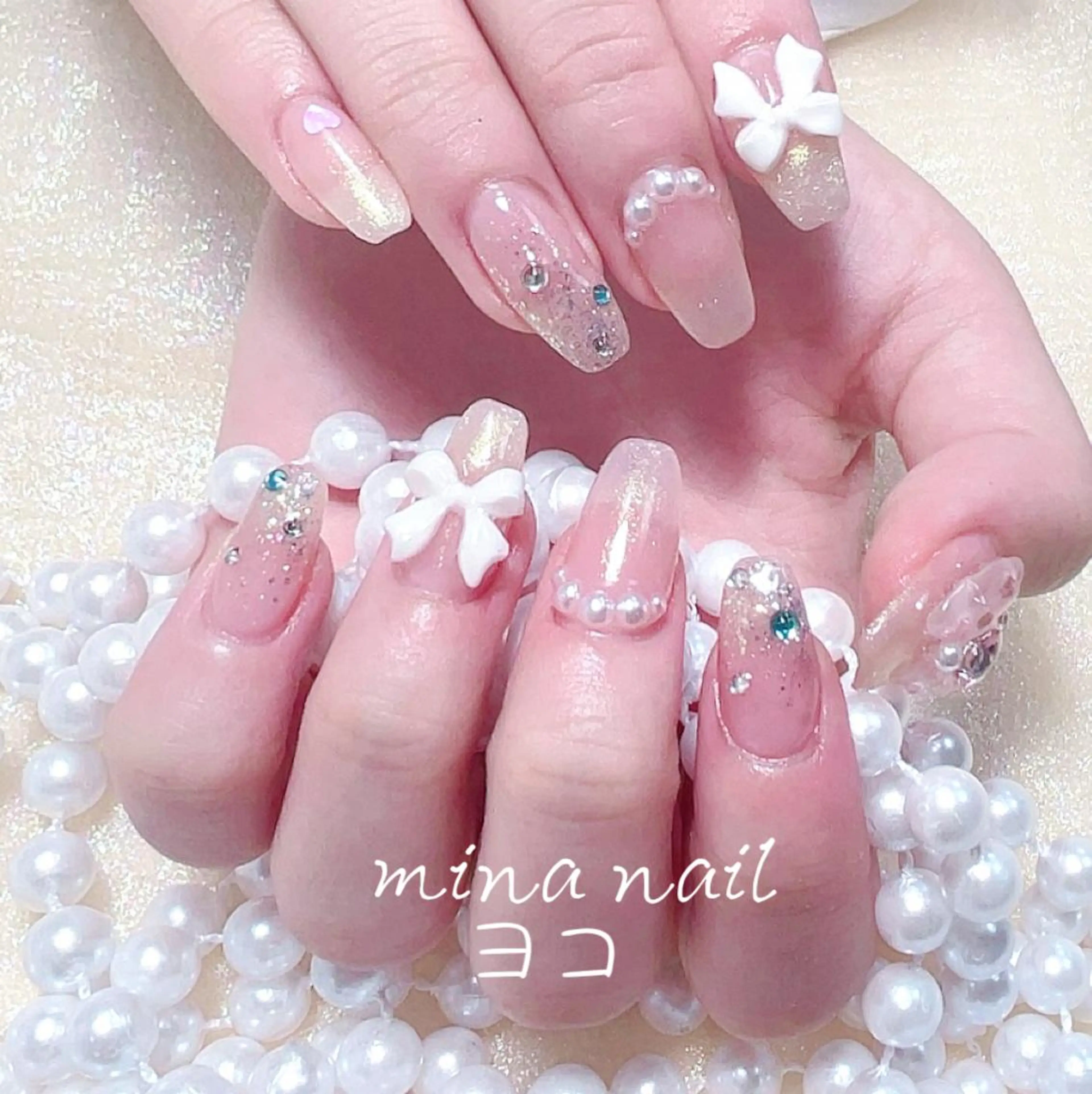 ネイル ハンドネイル ハンドケア 🎀まゆ 🪽🐾のネイルデザイン