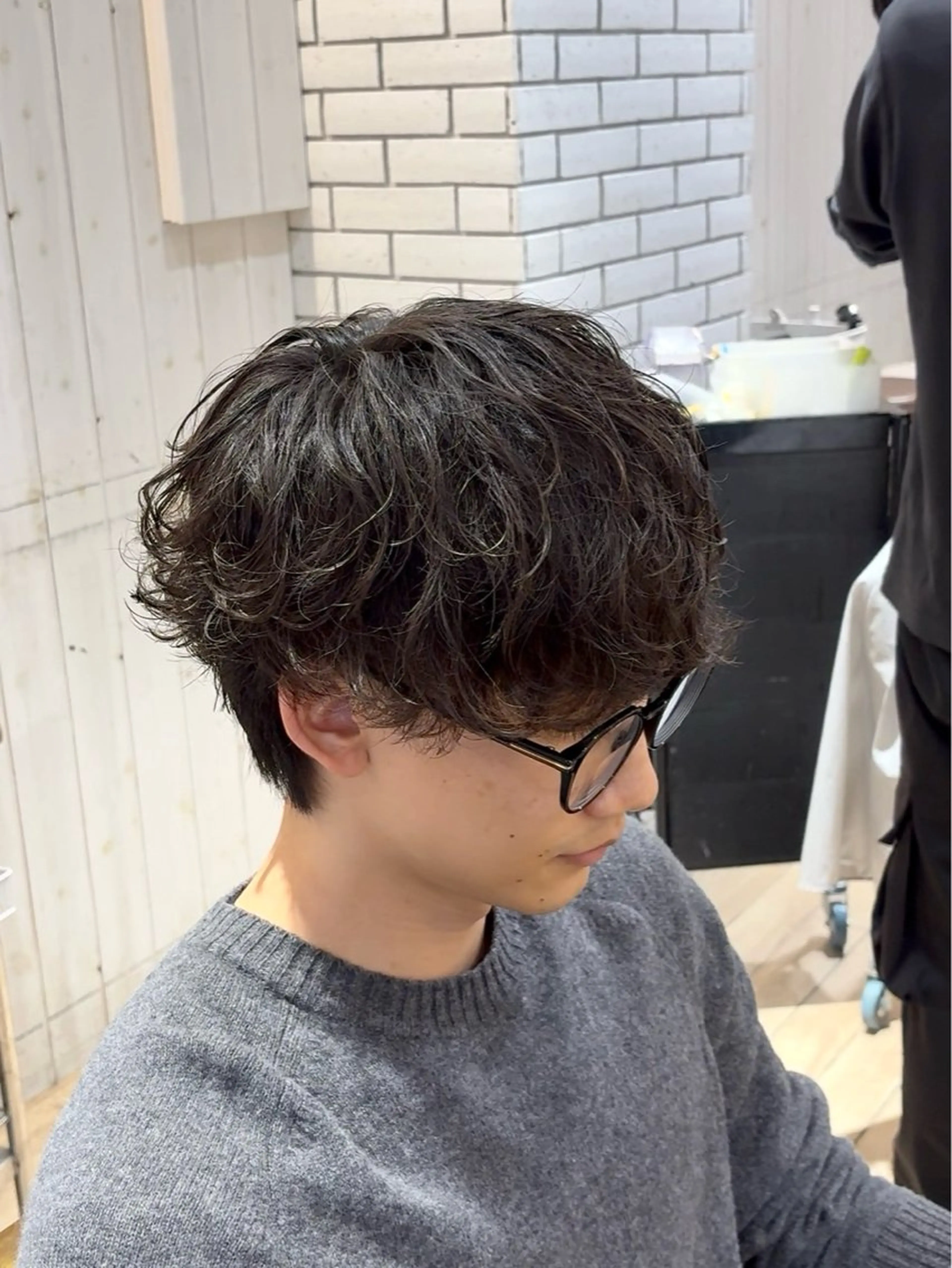 パーマ メンズ メンズパーマ カット パーマ メンズ/パーマ/ 目黒/オノザトのヘアスタイル