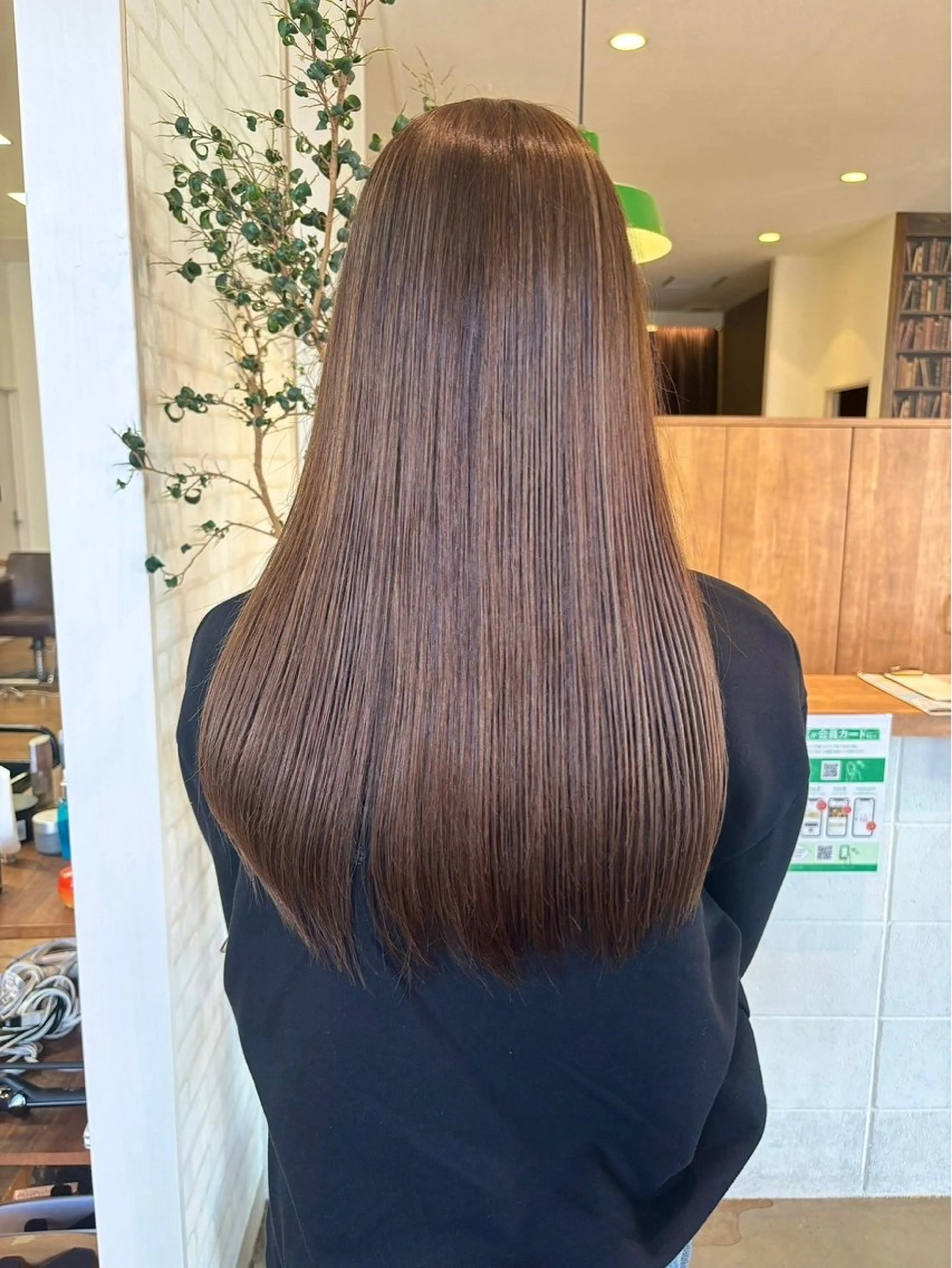 ロング カラー andFINE miyuのヘアスタイル